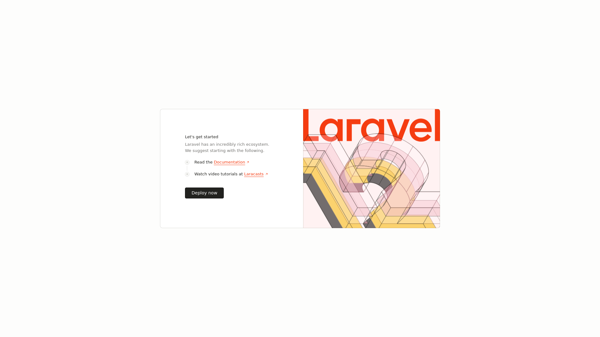 website screenshot of https://laravel-8n8y0.sevalla.app