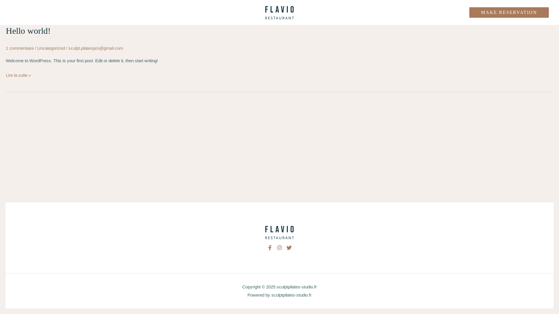 website screenshot of https://sculptpilates-studio.fr/