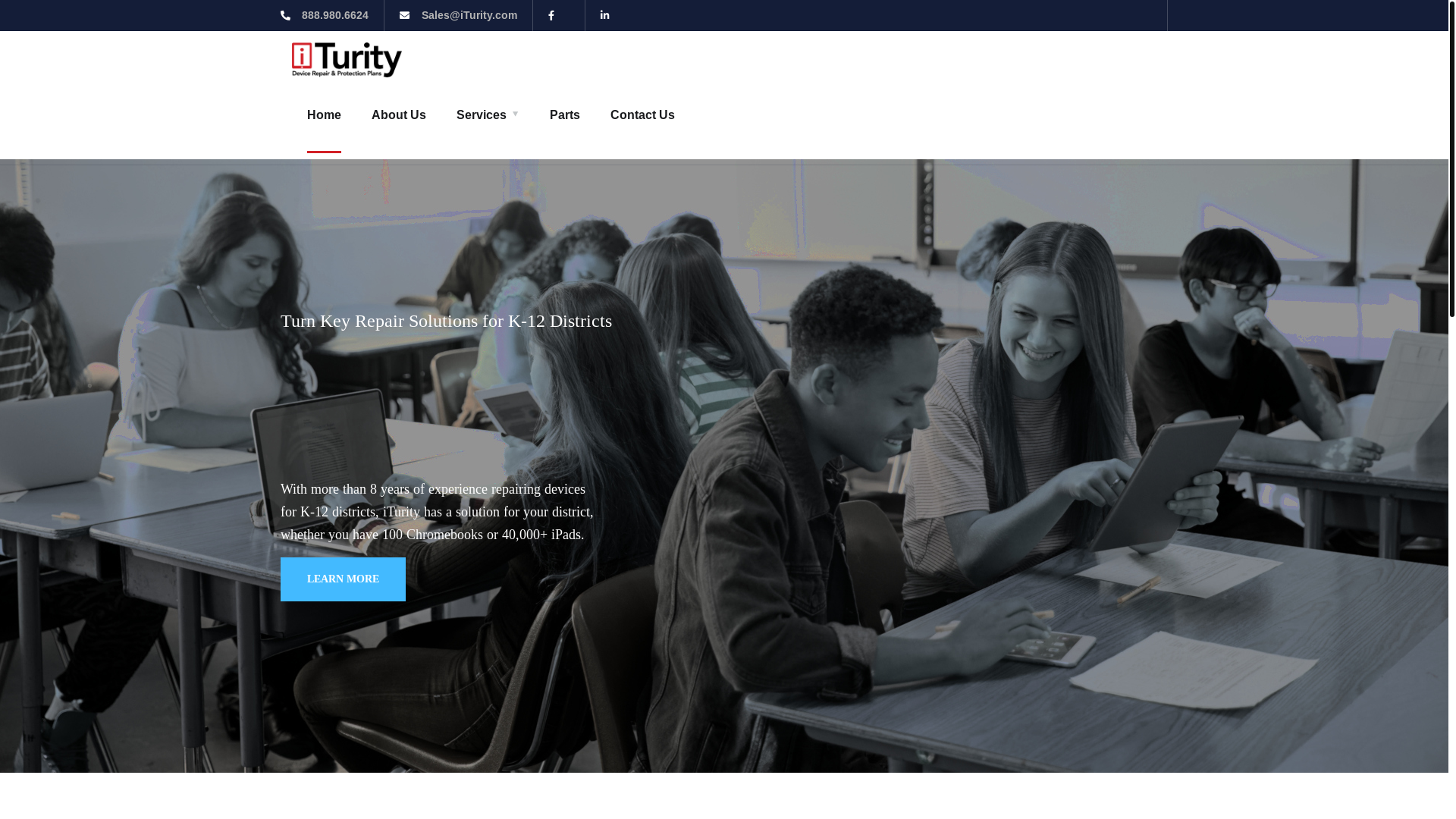 website screenshot of https://iturityteam.com/