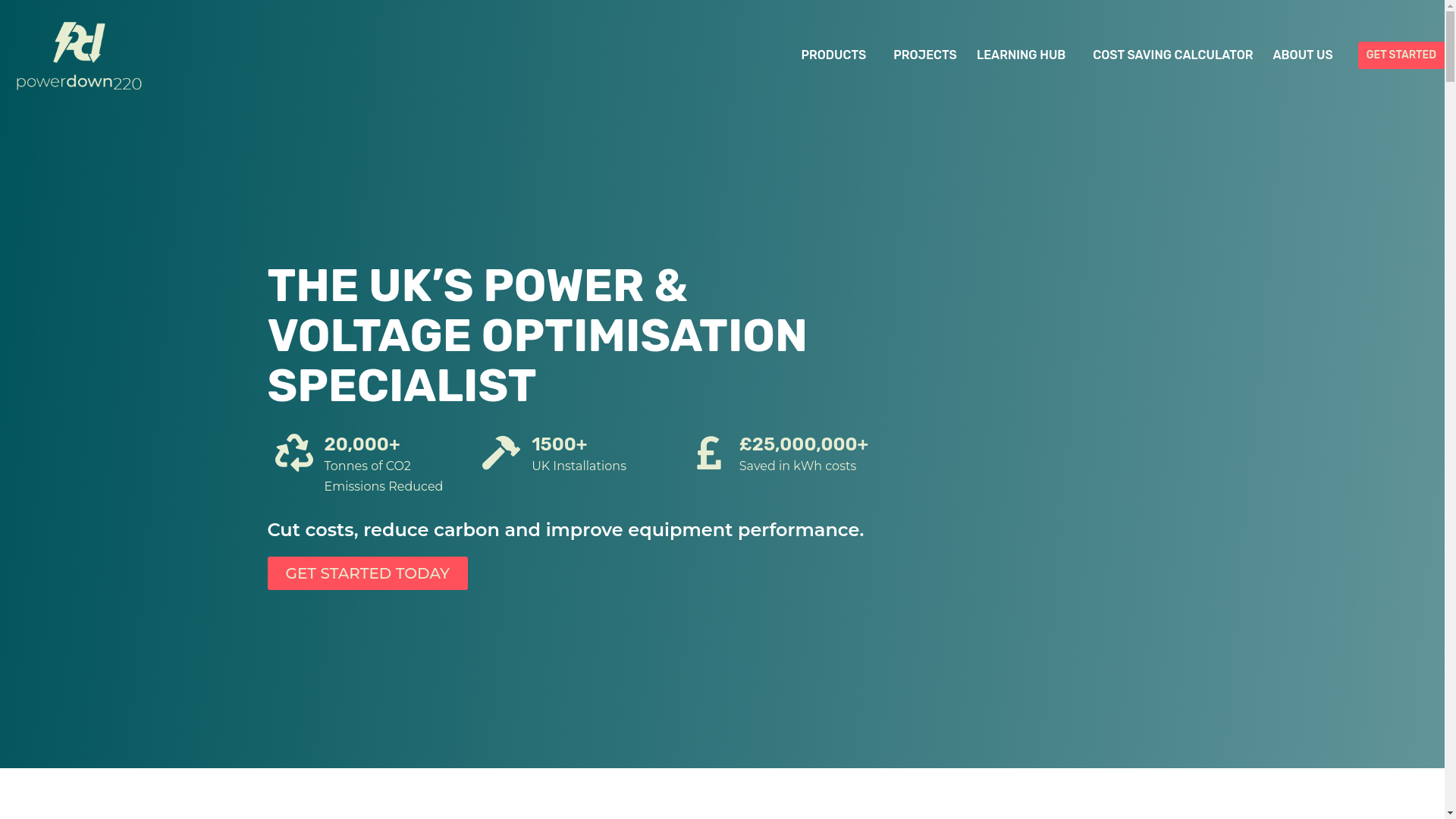 website screenshot of https://powerdownv220tech.com/