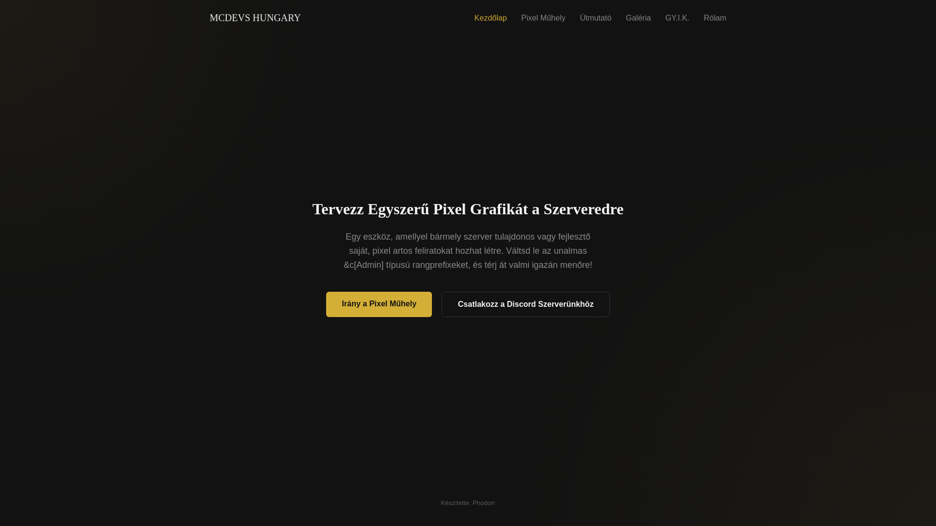 website screenshot of https://unitycraft.hu/
