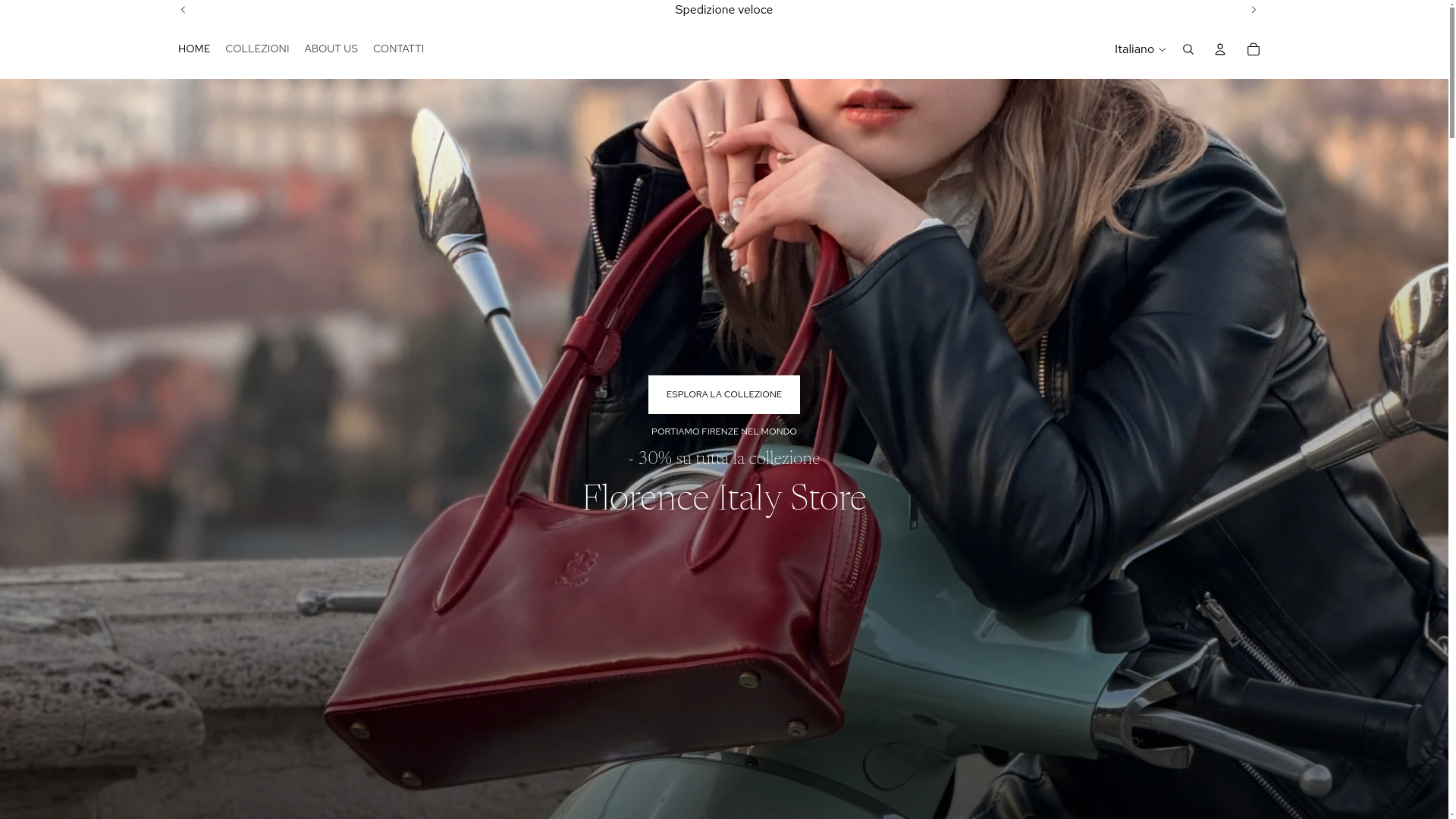 website screenshot of https://florenceitalystore.com/