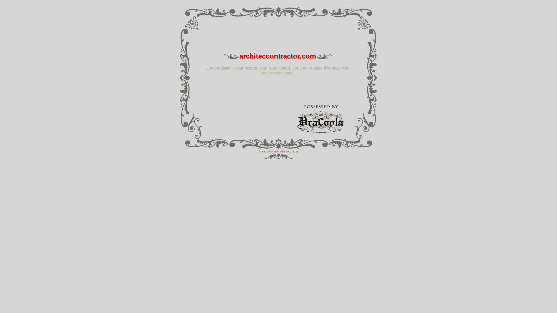website screenshot of https://architeccontractor.com/
