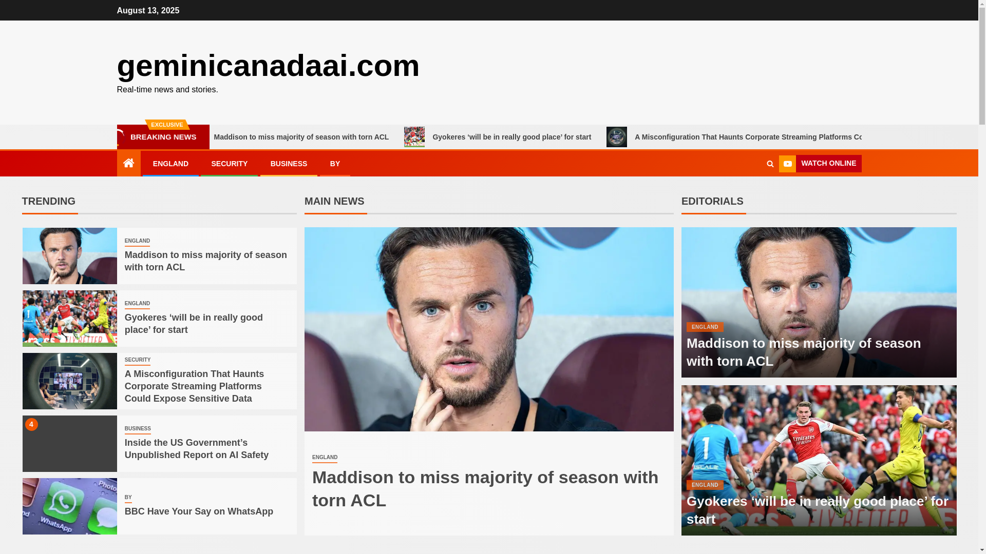 website screenshot of https://geminicanadaai.com/