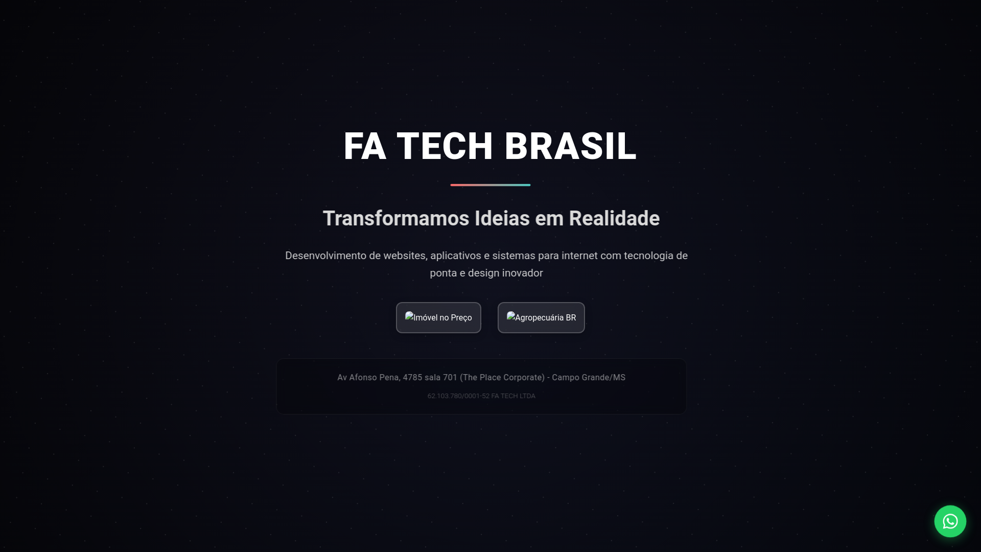 website screenshot of https://fatechbrasil.com.br/