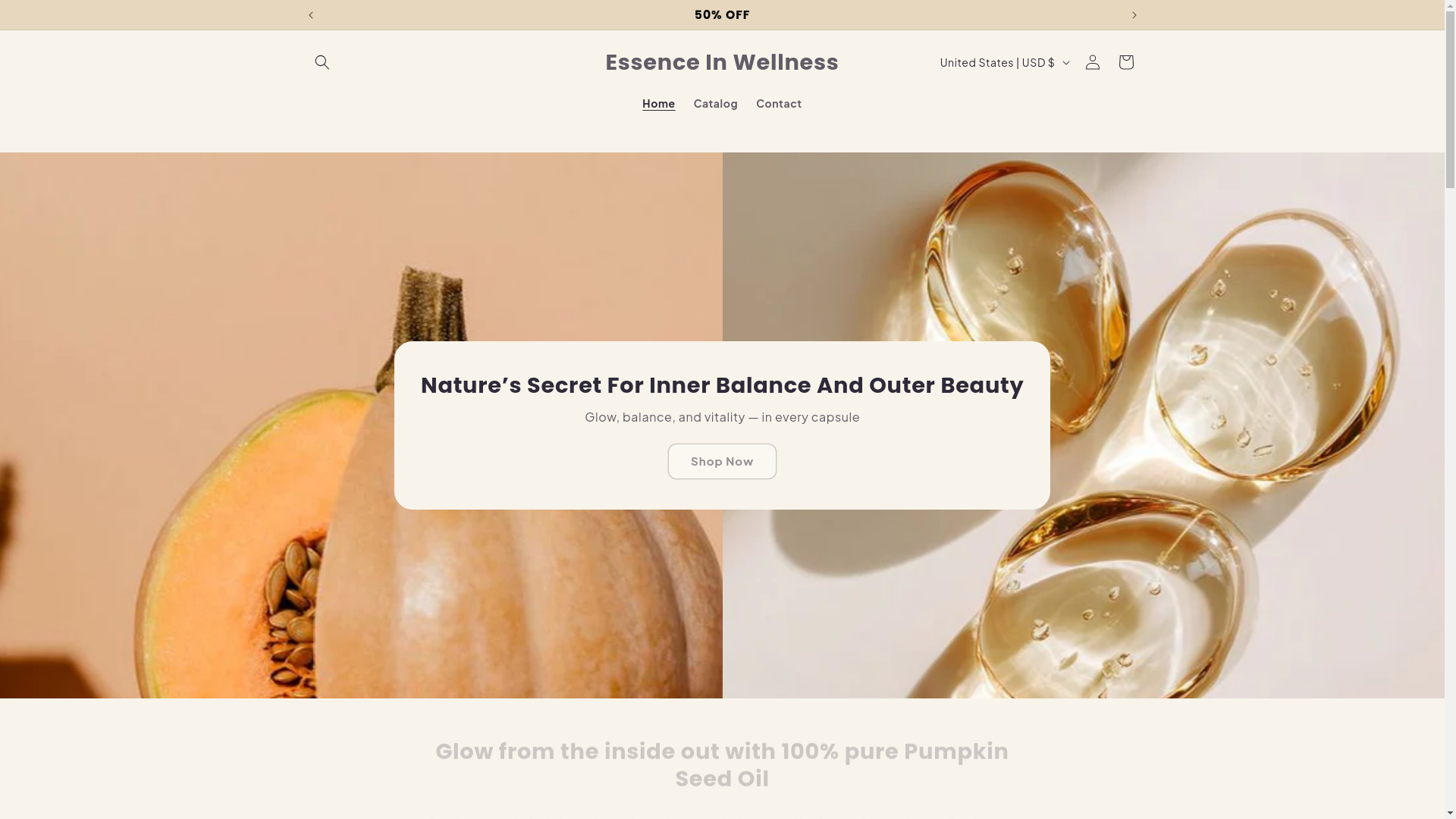 website screenshot of https://essenceinwellness.com/