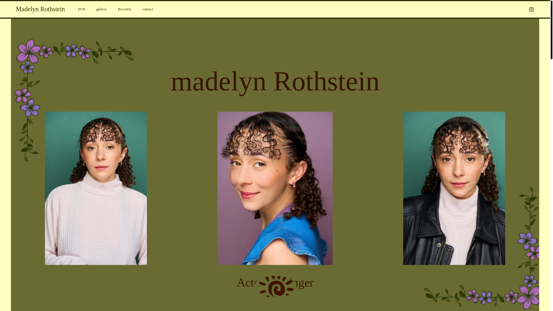 website screenshot of https://madelynrothstein.com/