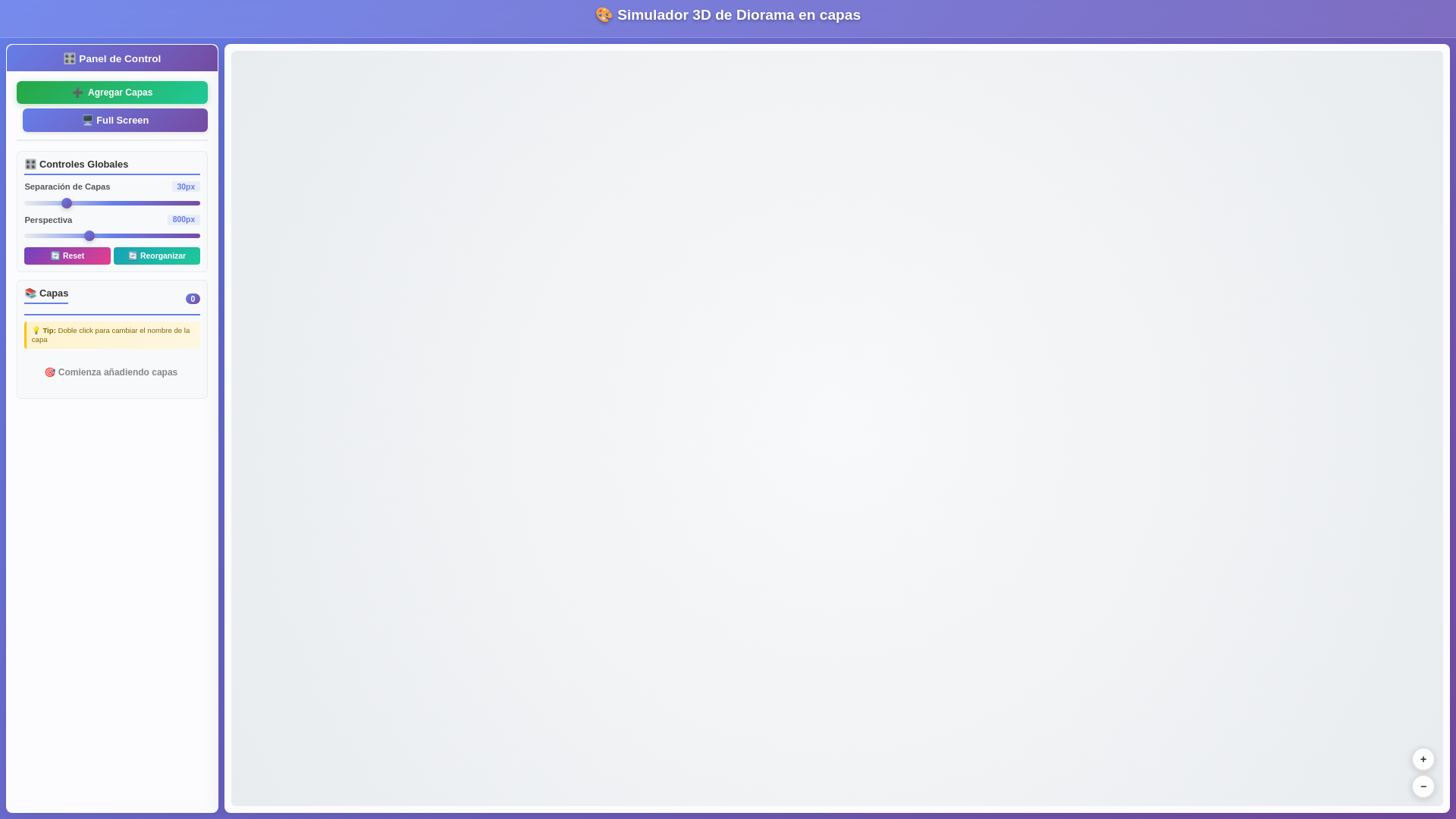 website screenshot of https://diorama-tester.pages.dev/