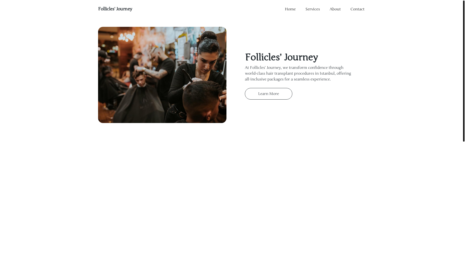 website screenshot of https://folliclesjourney.com/