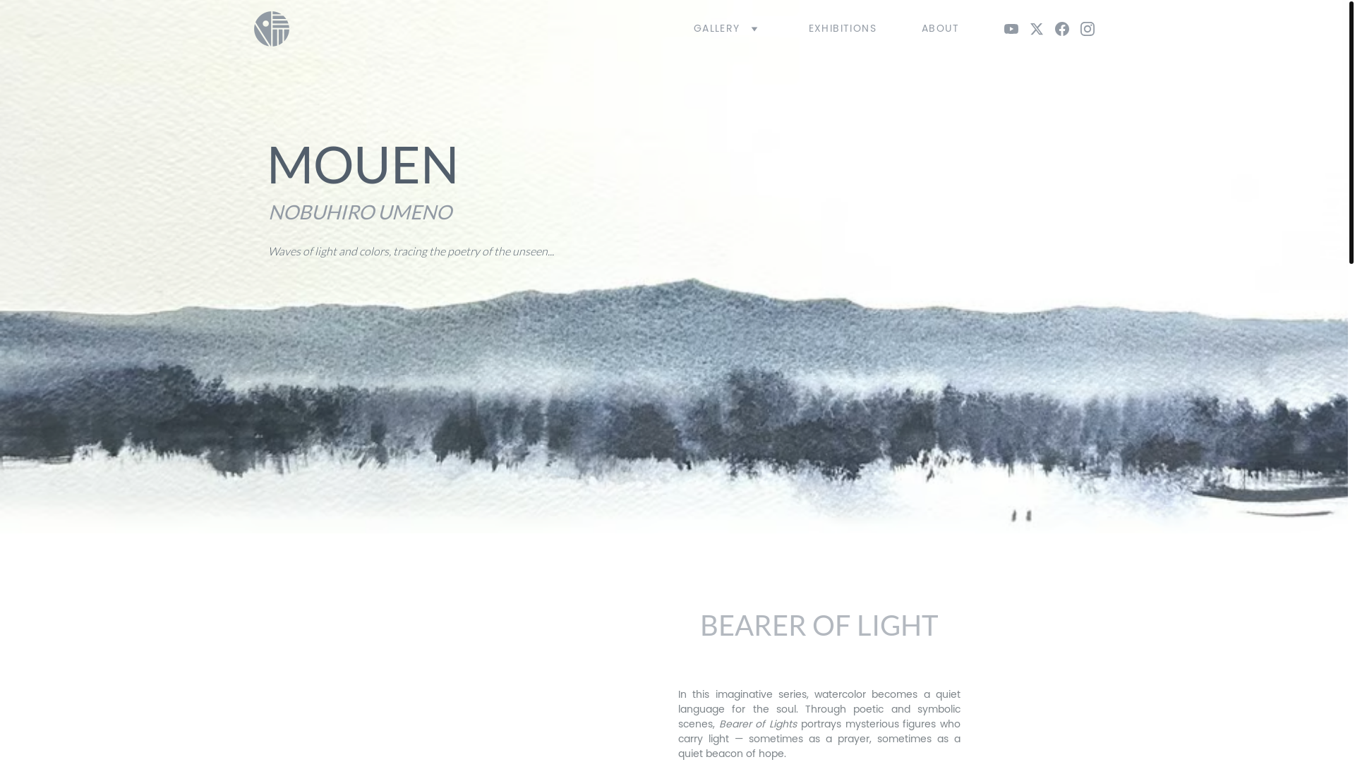 website screenshot of https://mouenwatercolor.com/