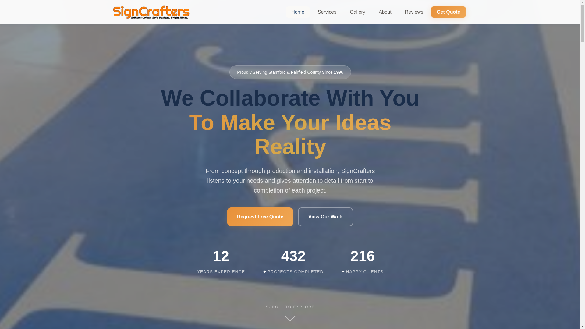 website screenshot of https://signcrafters.pages.dev/