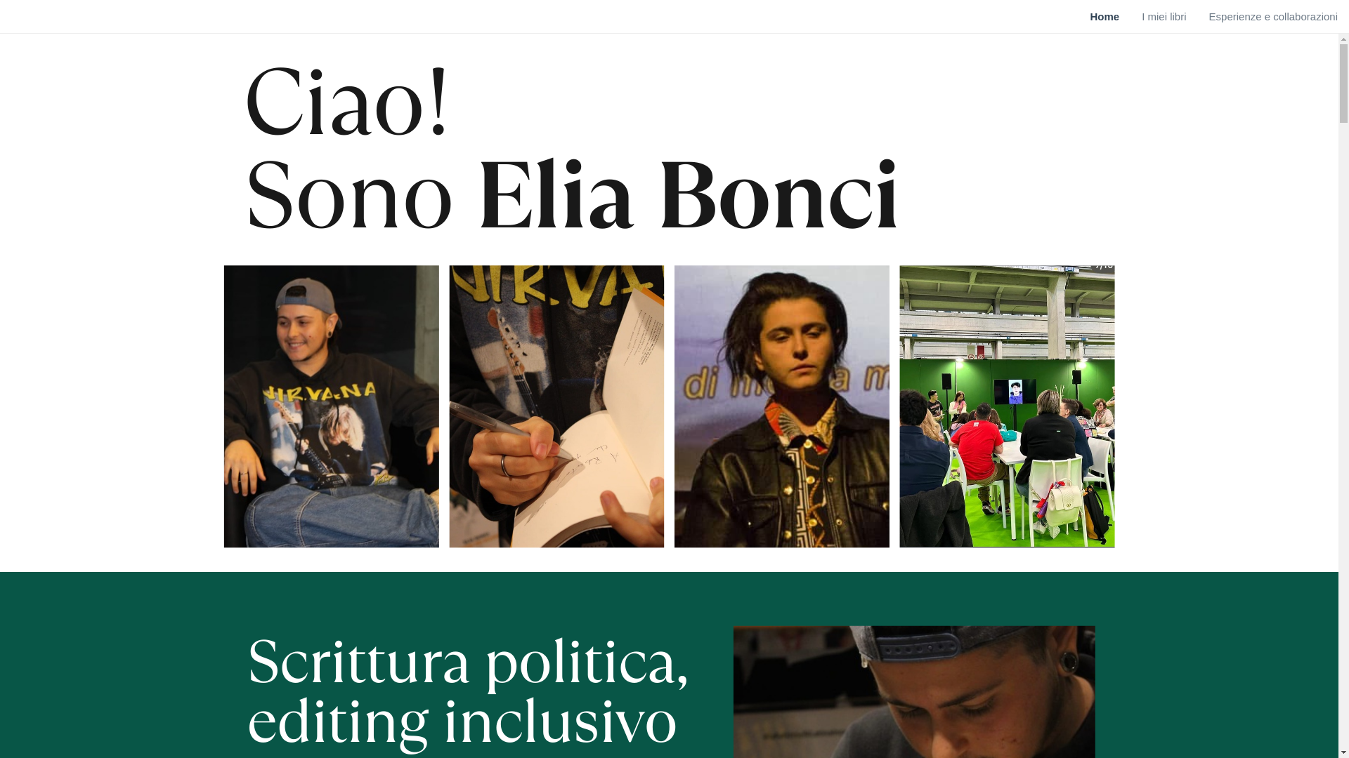 website screenshot of https://eliabonci.com/
