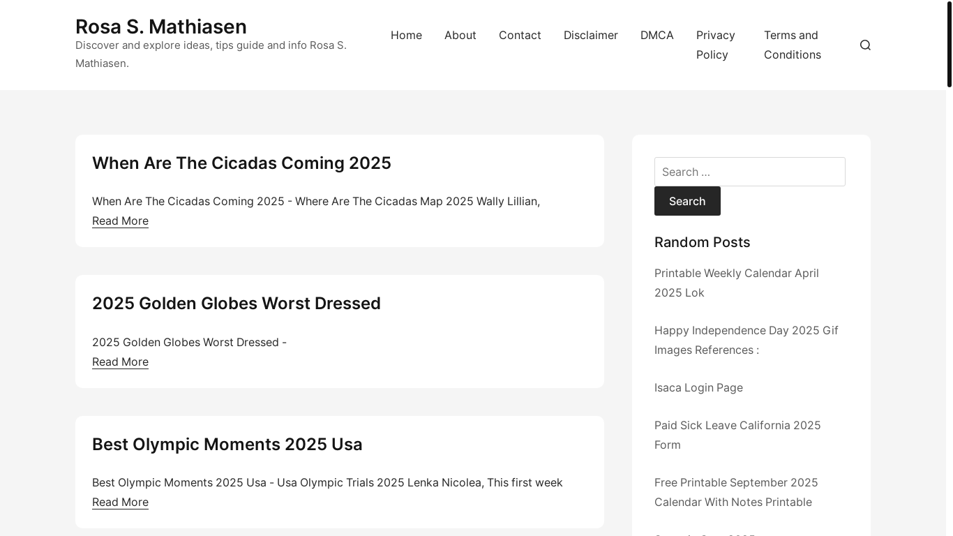website screenshot of https://rosamathiasens.pages.dev/