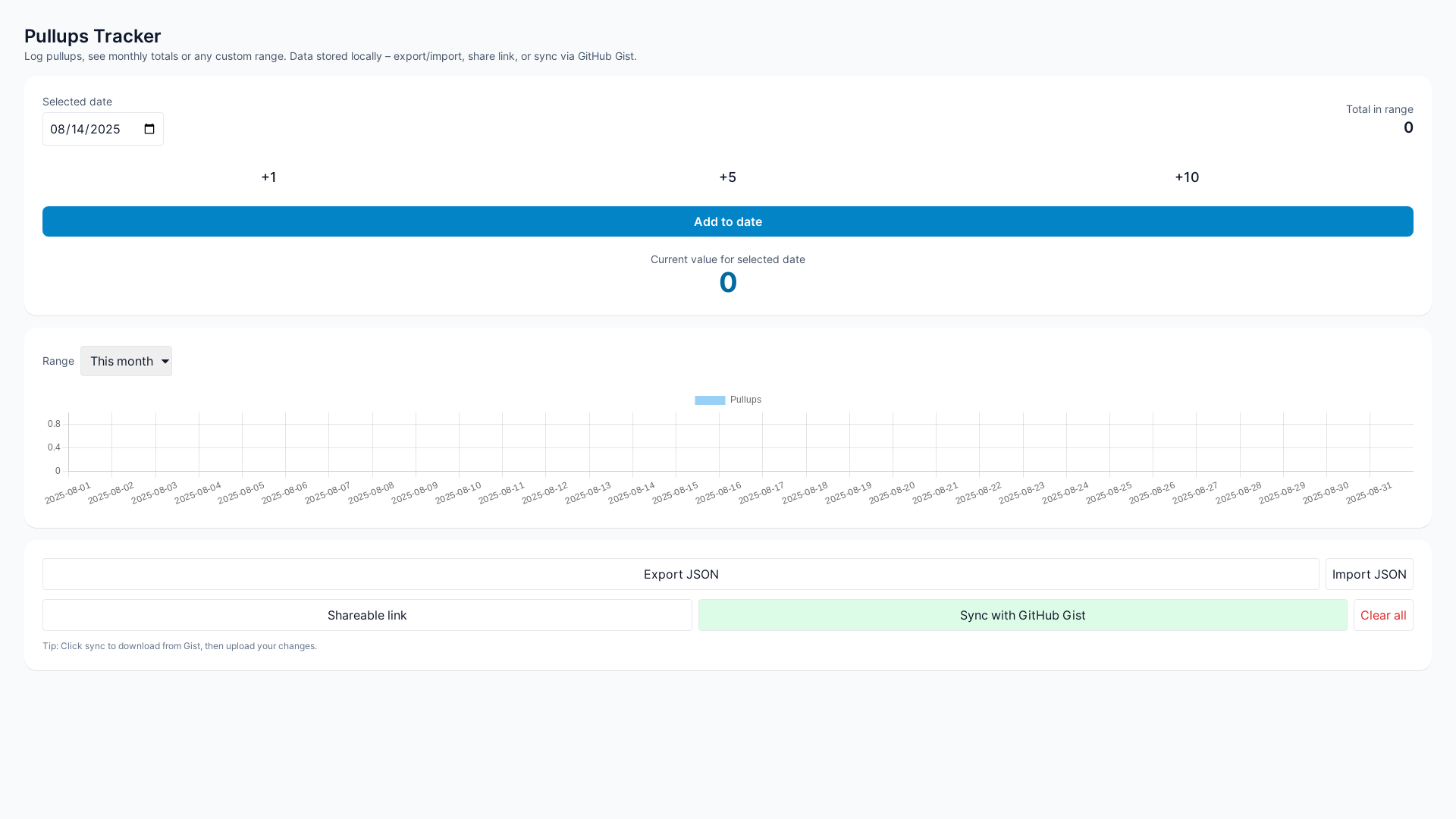 website screenshot of https://pulluptracker.pages.dev/