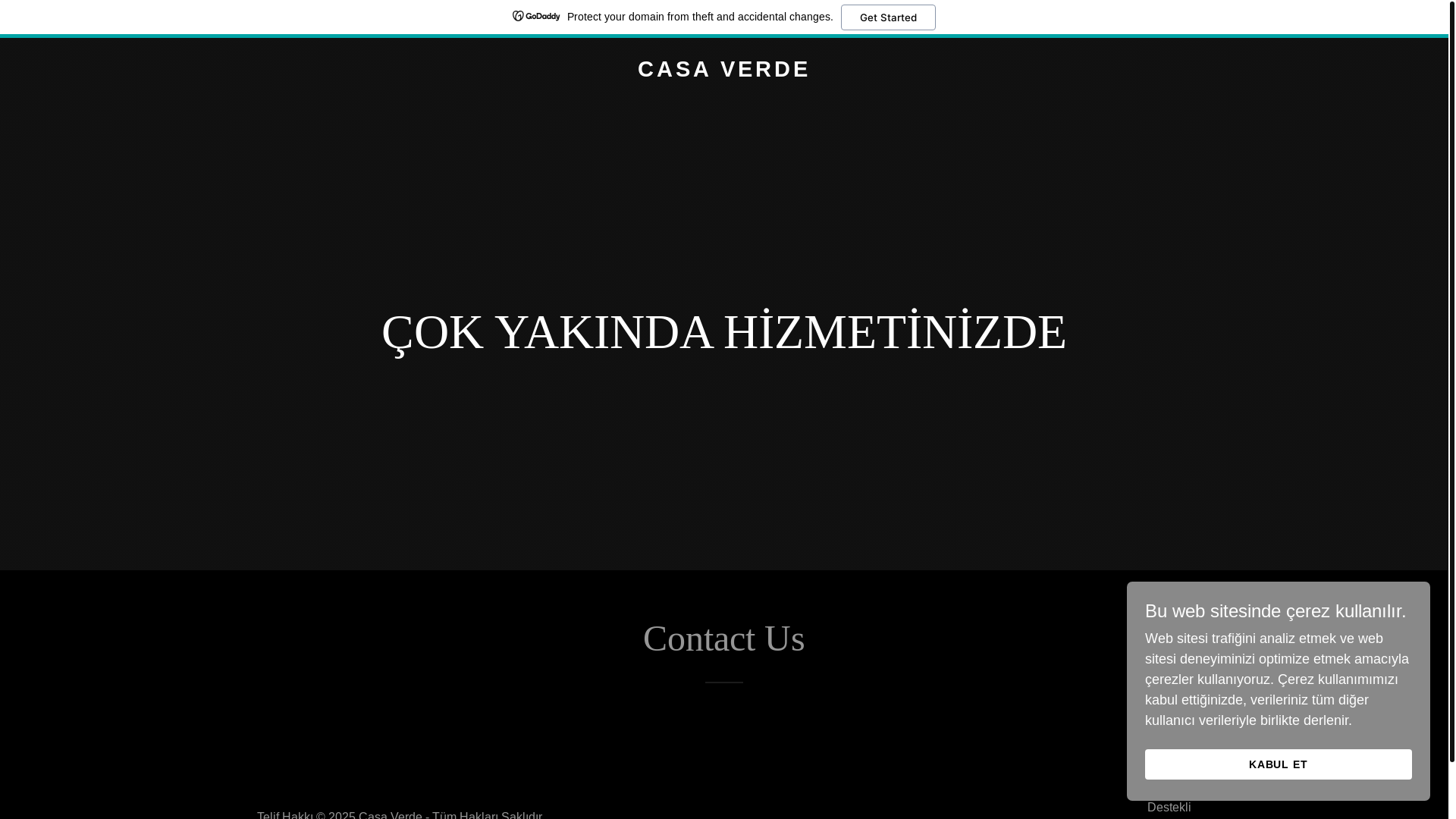 website screenshot of https://casaverdetr.com/