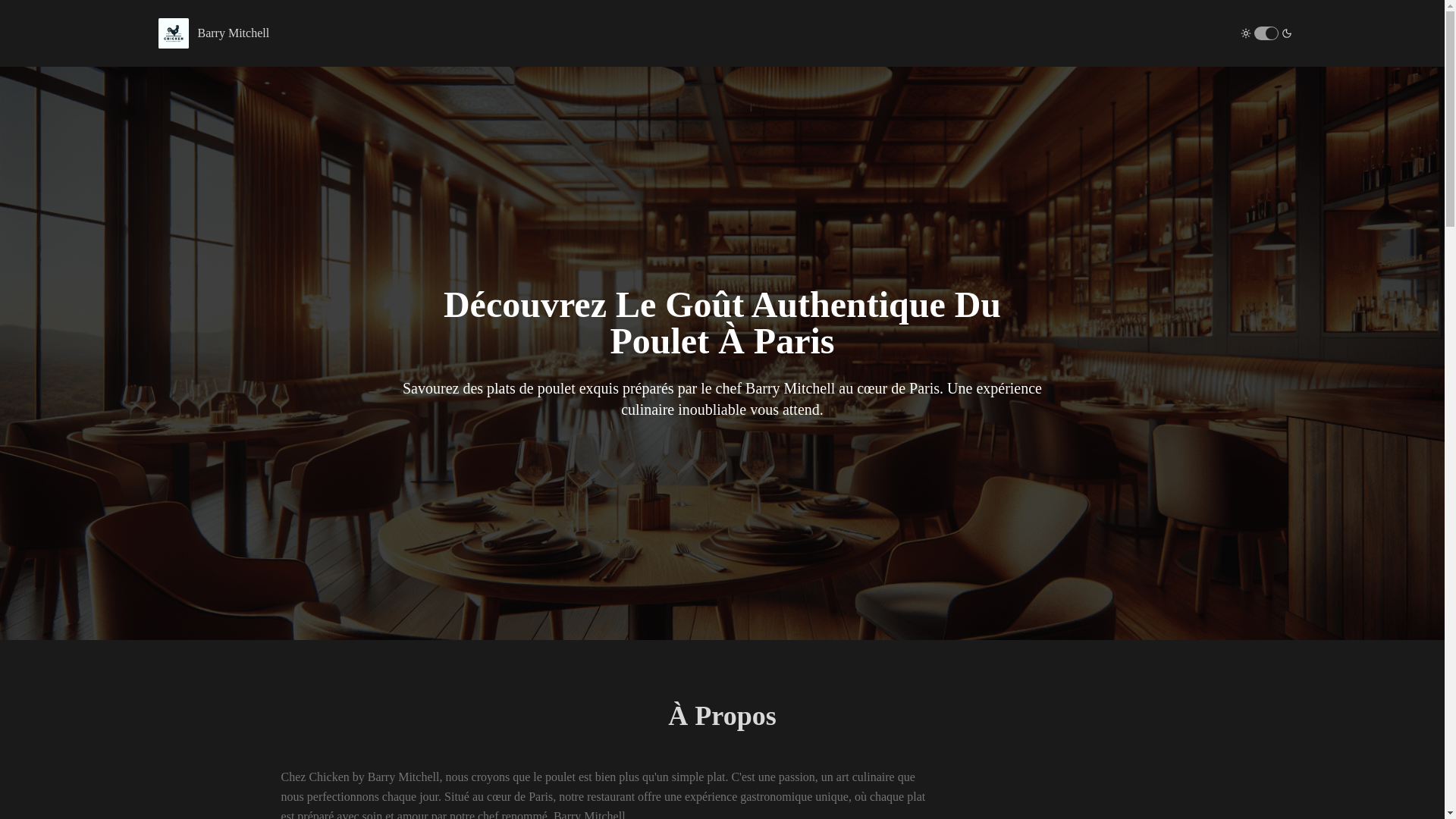 website screenshot of https://chickenbybarry.com/