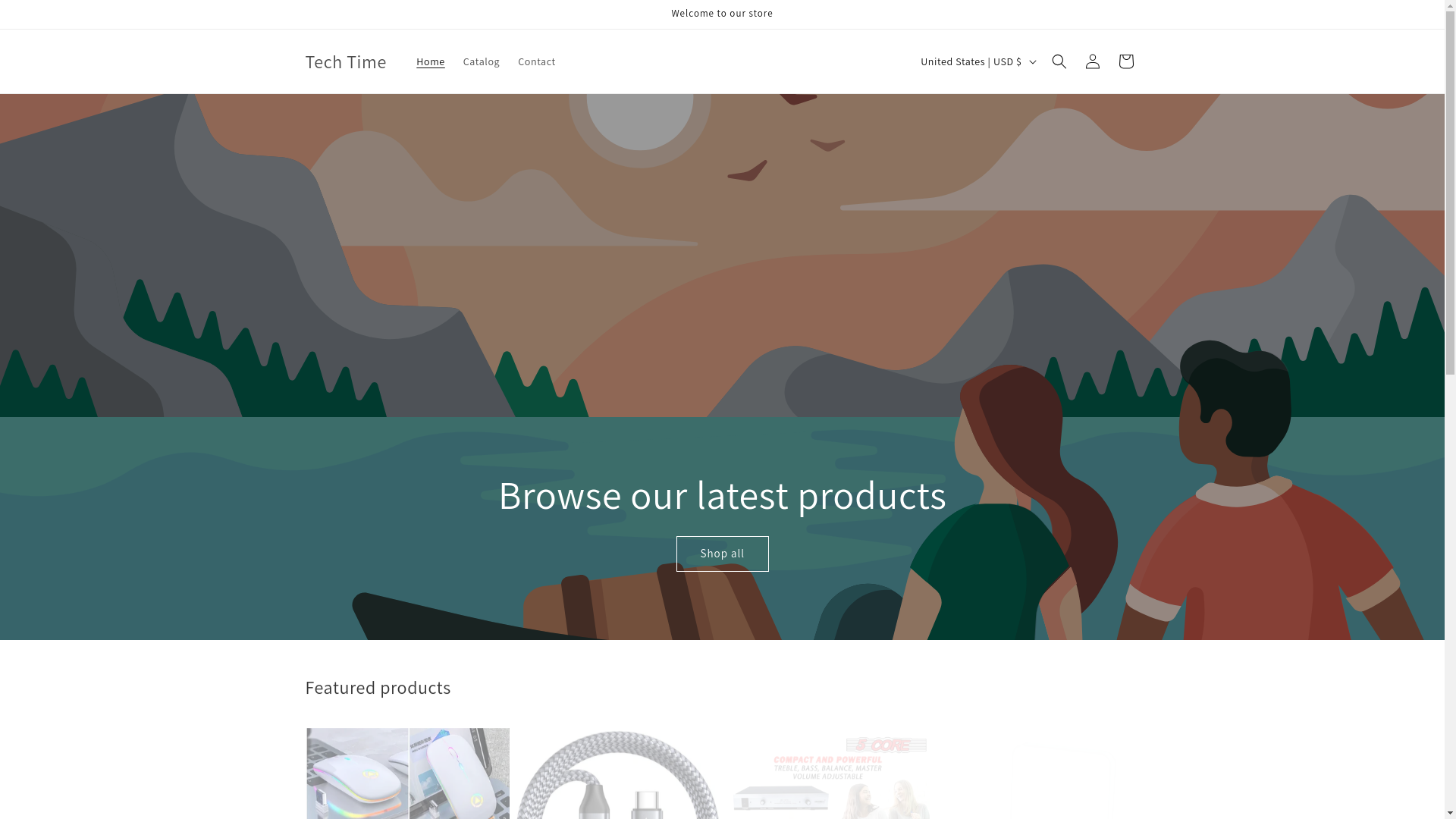 website screenshot of https://time4tech.store/