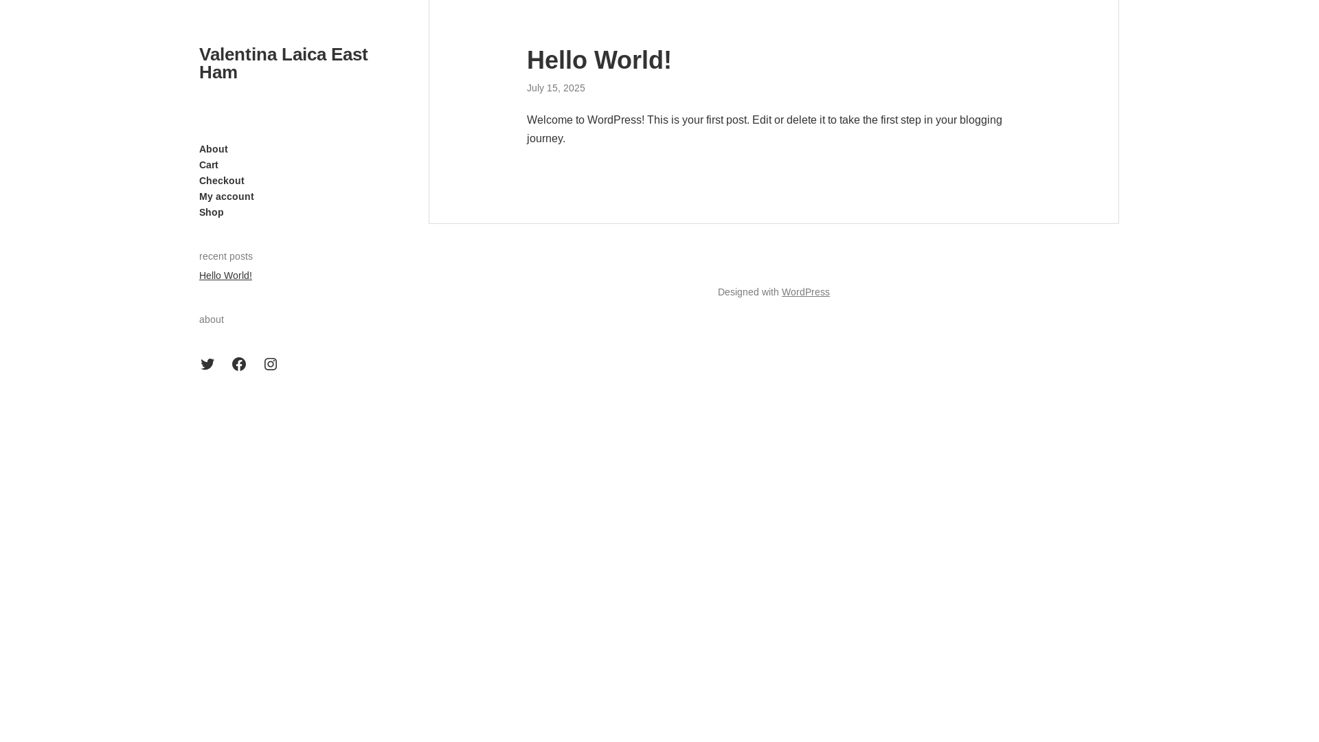 website screenshot of https://valentinalaicaeastham.com/