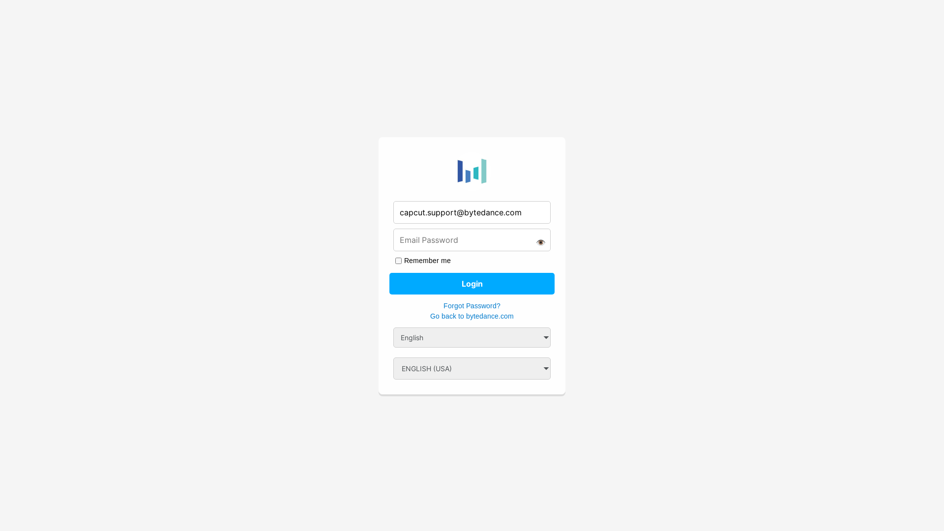 website screenshot of https://panelsystems-adminmail.mdbgo.io/?Adminemailmesage=capcut.support@bytedance.com