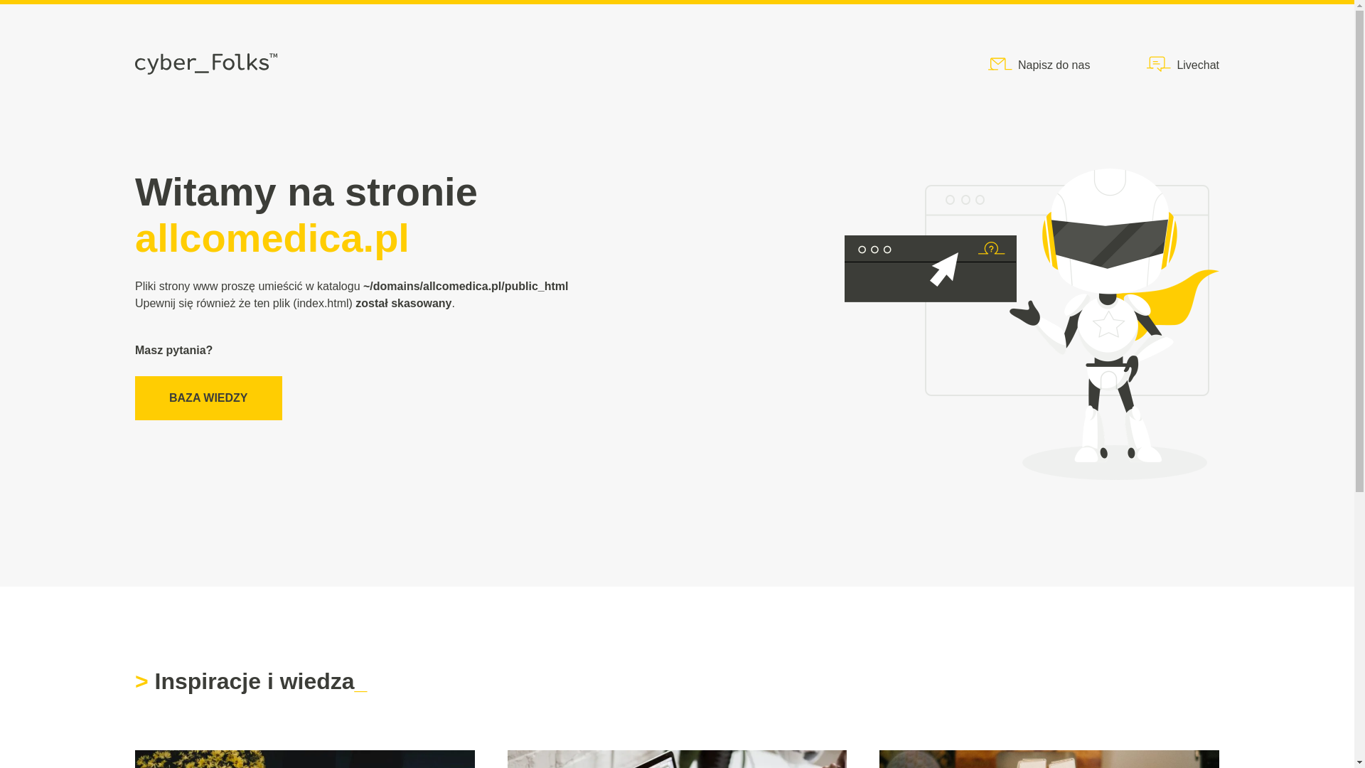 website screenshot of https://allcomedica.pl/