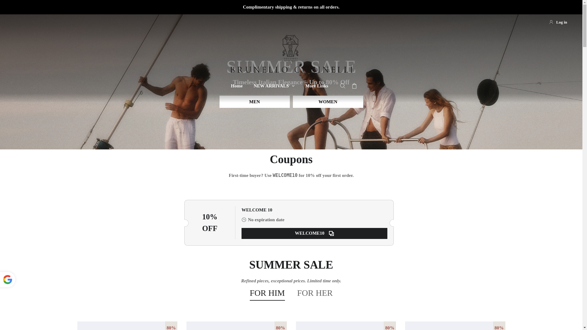 website screenshot of https://brunelloarchive.shop/