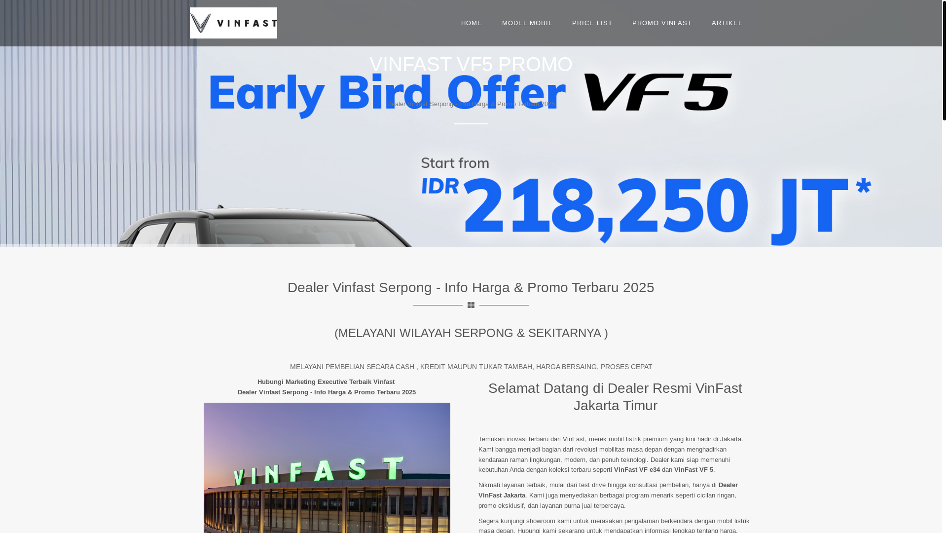 website screenshot of https://vinfastserpong.web.id/