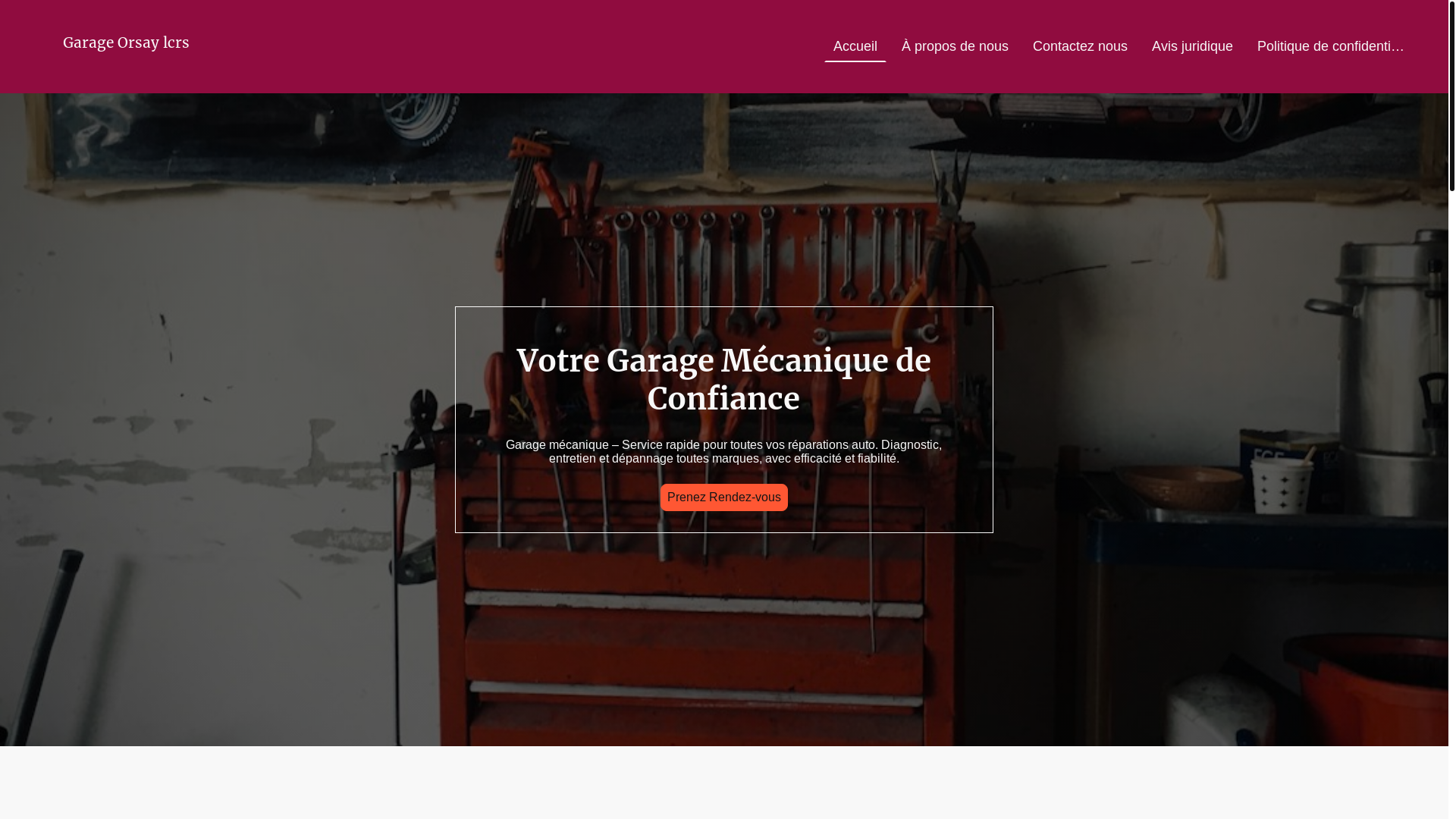 website screenshot of https://garageorsay.fr/