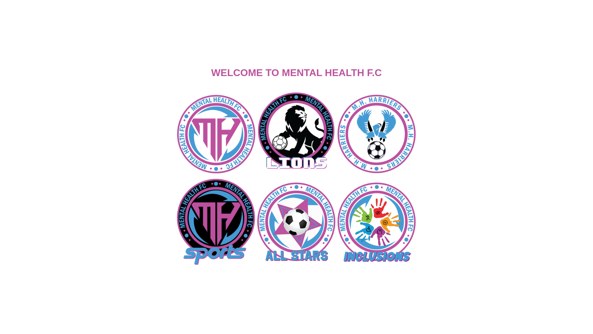 website screenshot of https://mentalhealthfc.co.uk/