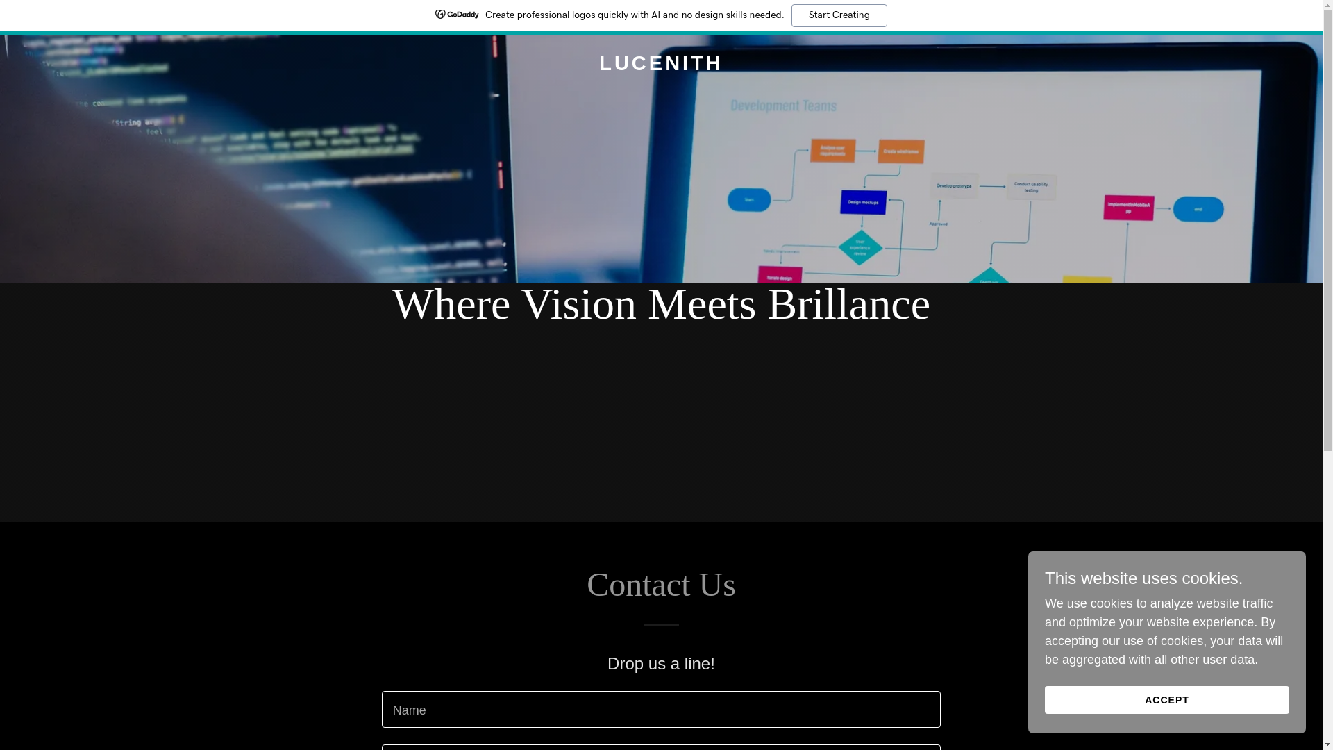 website screenshot of https://lucenith.co/