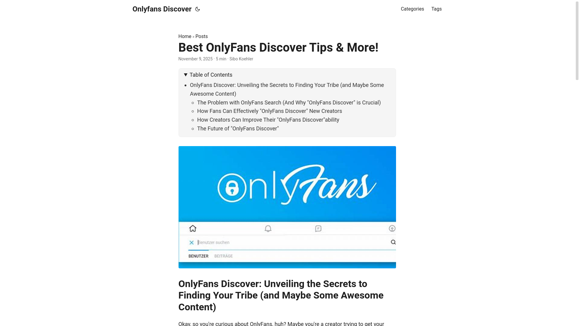 website screenshot of https://onlyfans-discover.pages.dev/