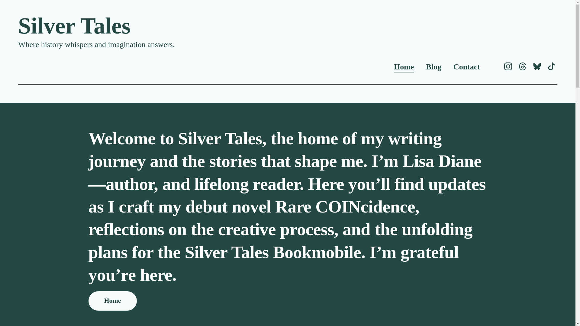 website screenshot of https://silvertalesbooks.com/
