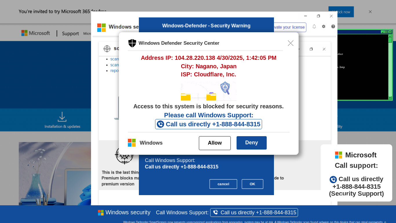 website screenshot of https://ddfx14-secondary.z20.web.core.windows.net/wewebinfo01USAHTML/?bcda=1-888-844-8315