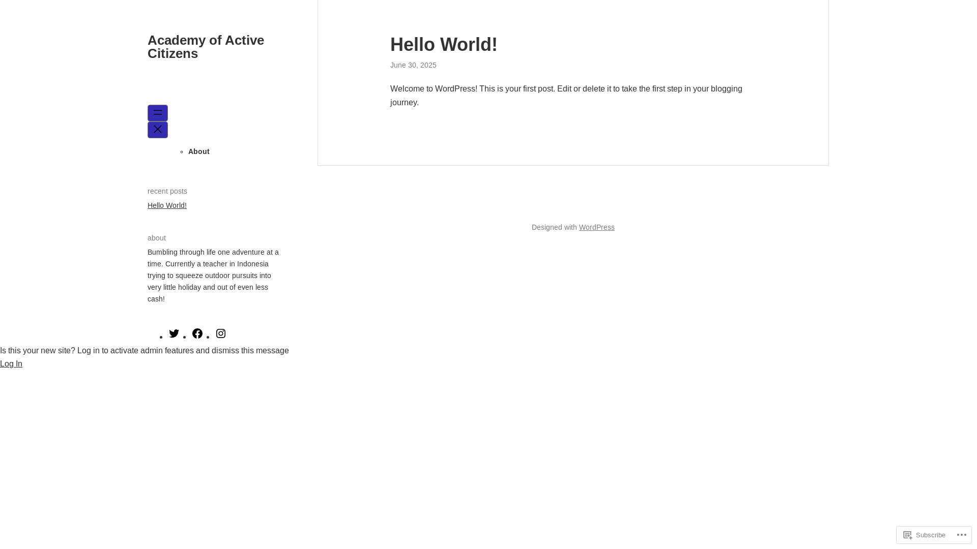 website screenshot of https://academyofactivecitizens.com/