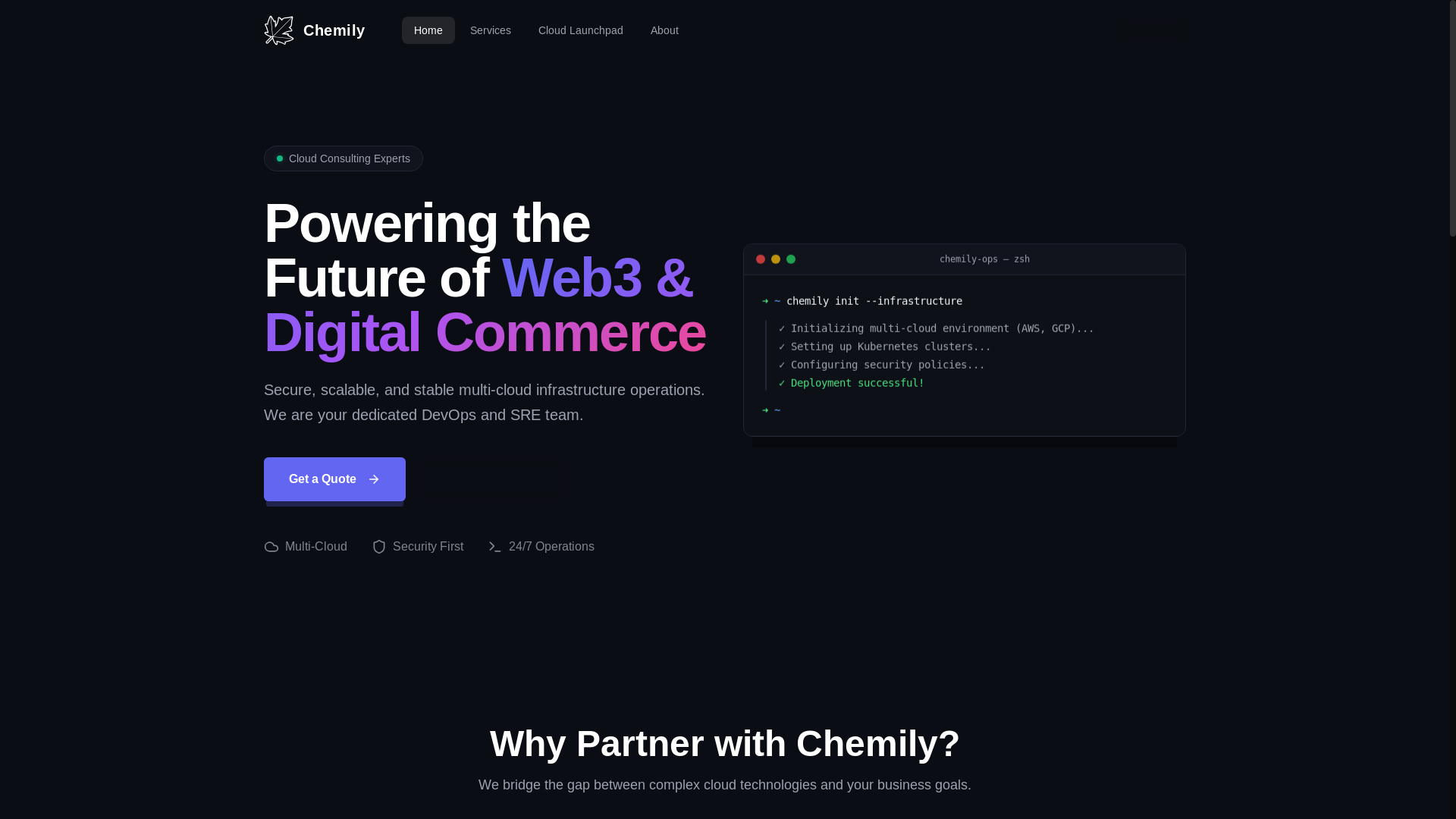 website screenshot of https://chemily-3xp.pages.dev/