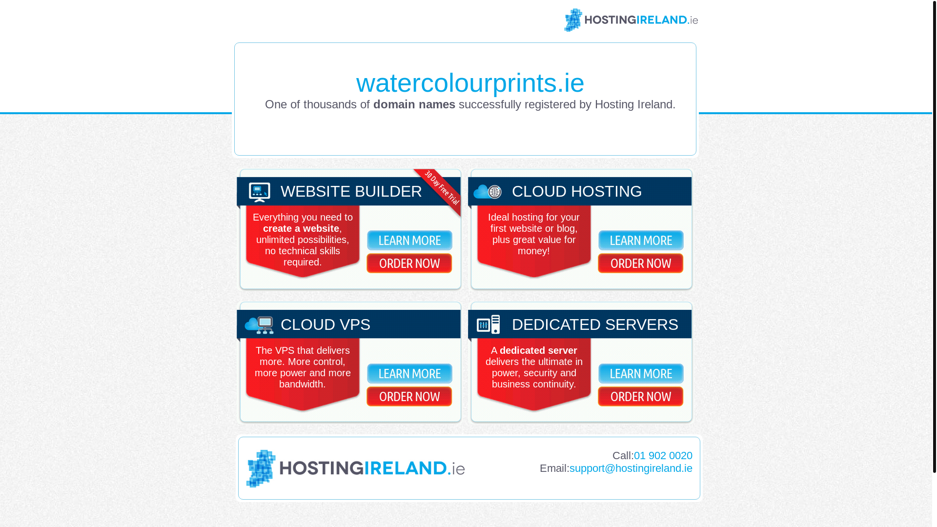 website screenshot of https://watercolourprints.ie/