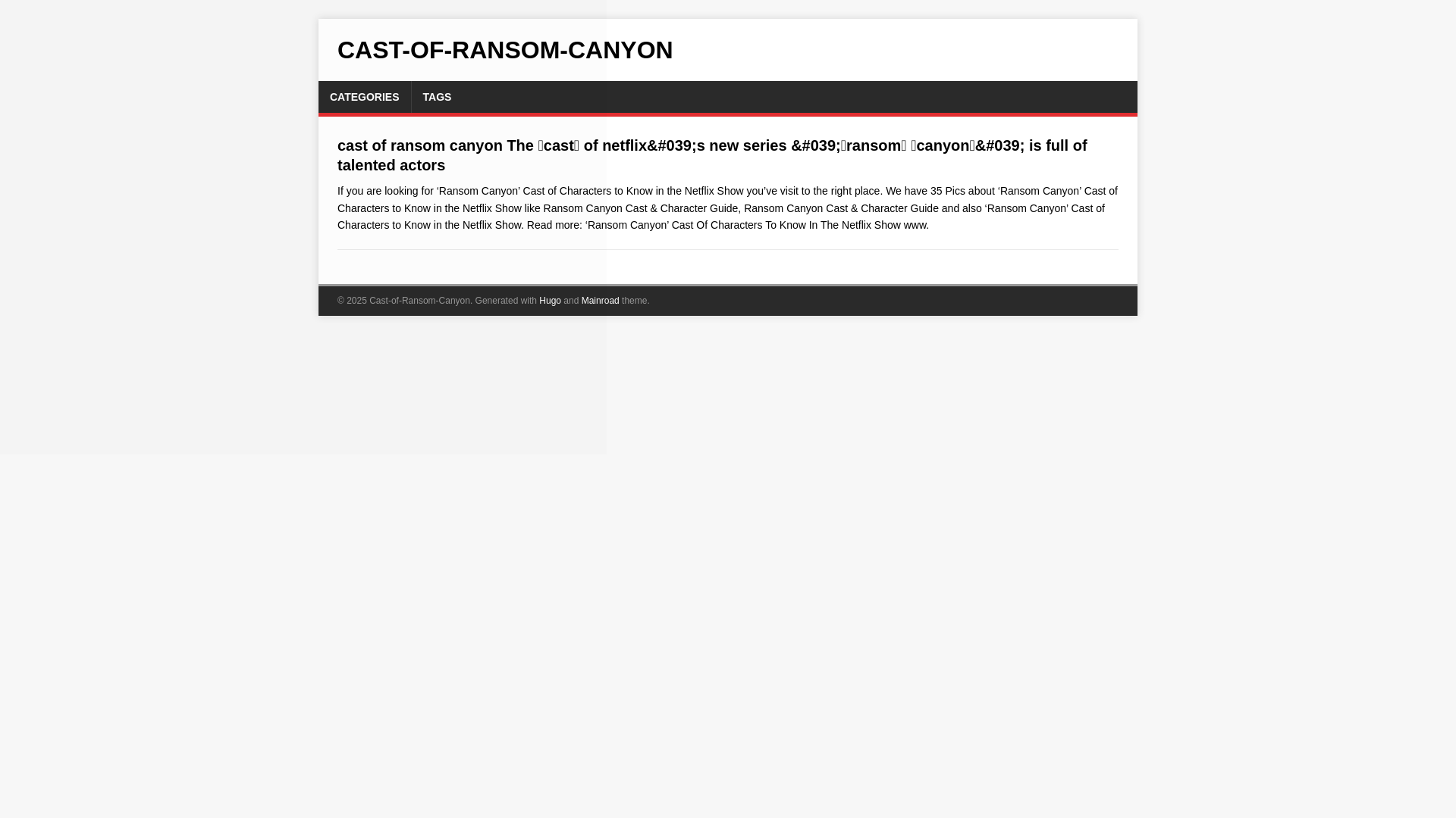 website screenshot of https://cast-of-ransom-canyon.pages.dev/