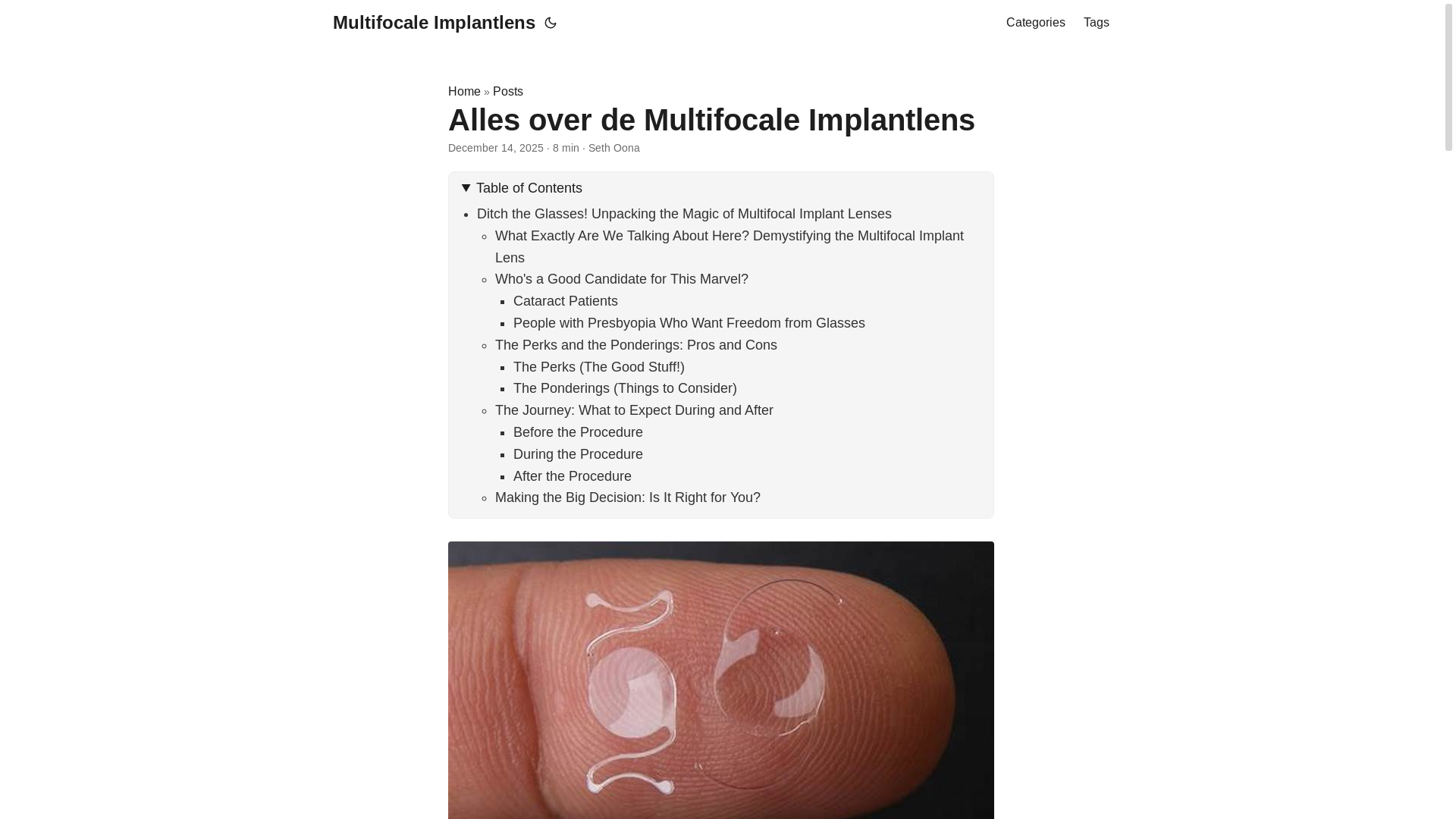 website screenshot of https://multifocaleimplantlens.pages.dev/