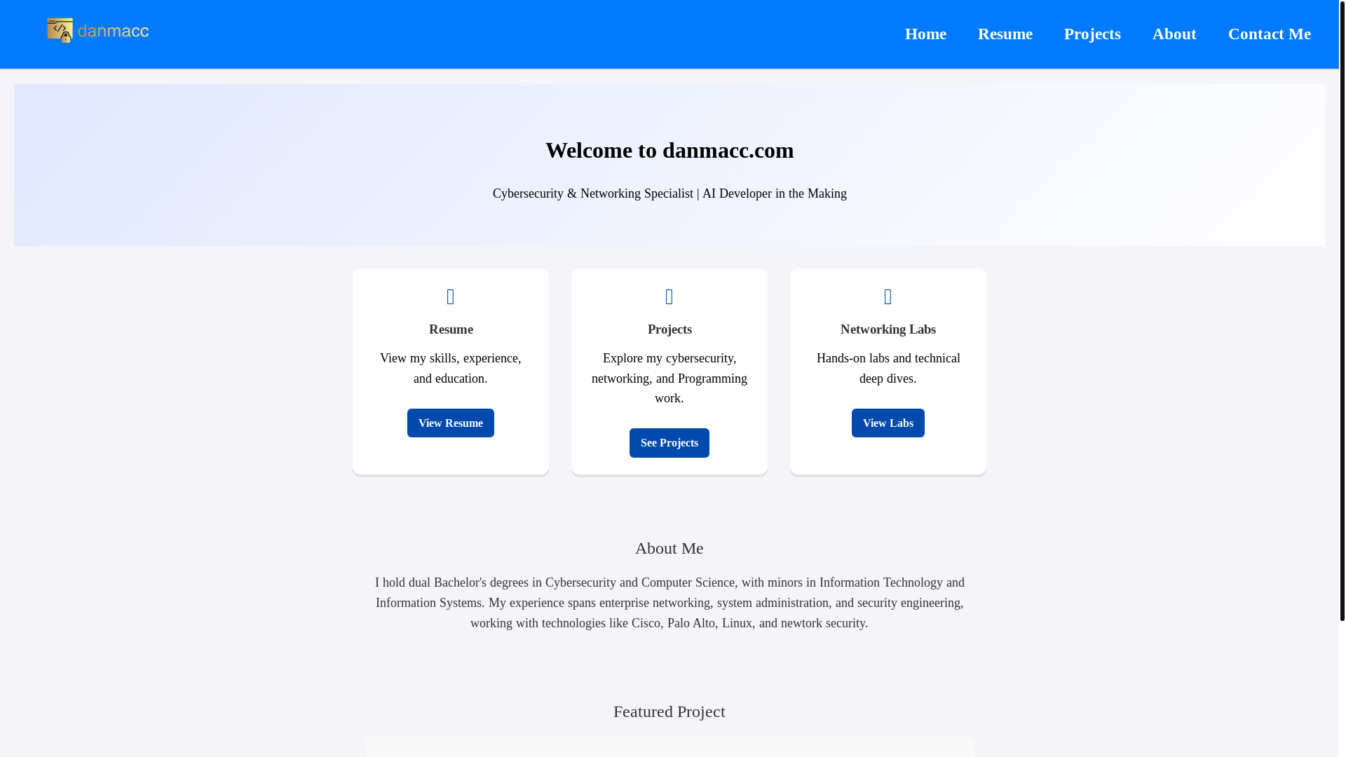 website screenshot of https://danmacc-website.pages.dev/