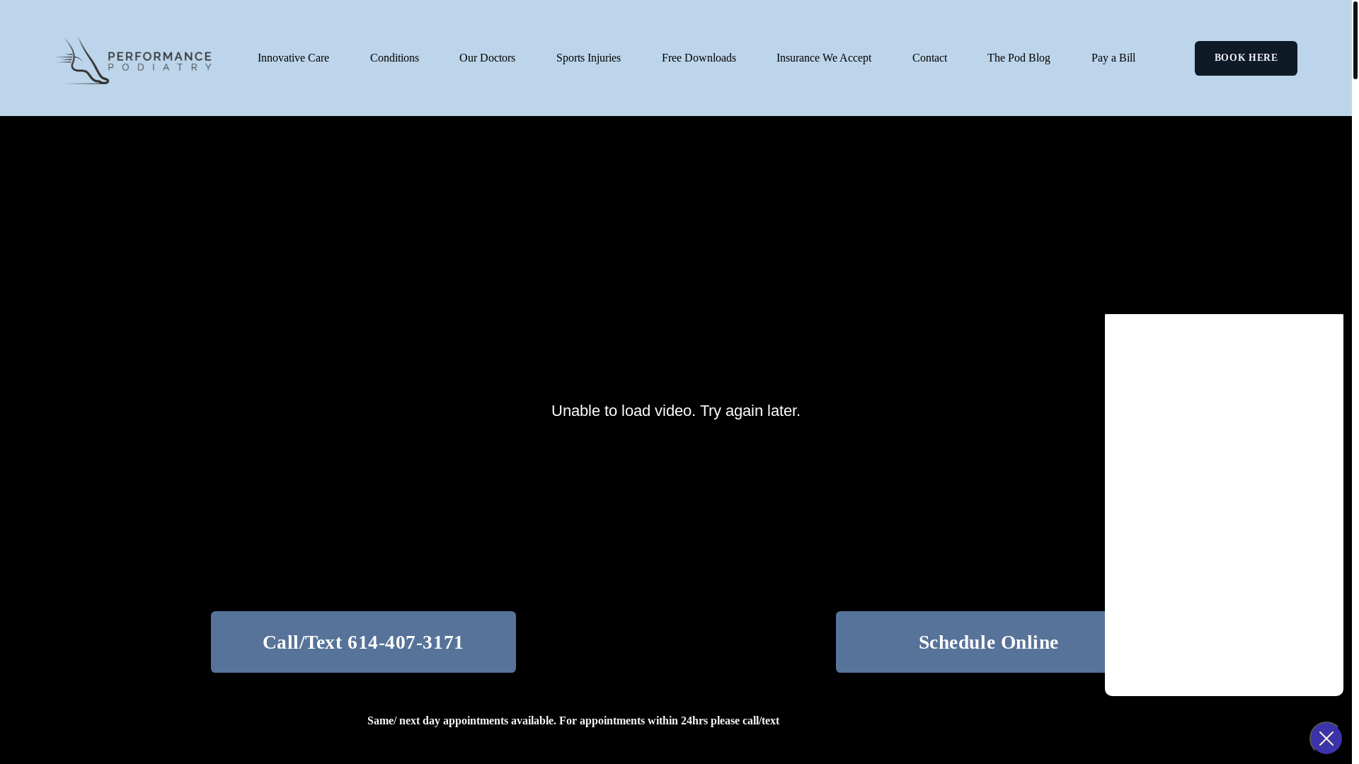 website screenshot of https://footpainfinder.com/
