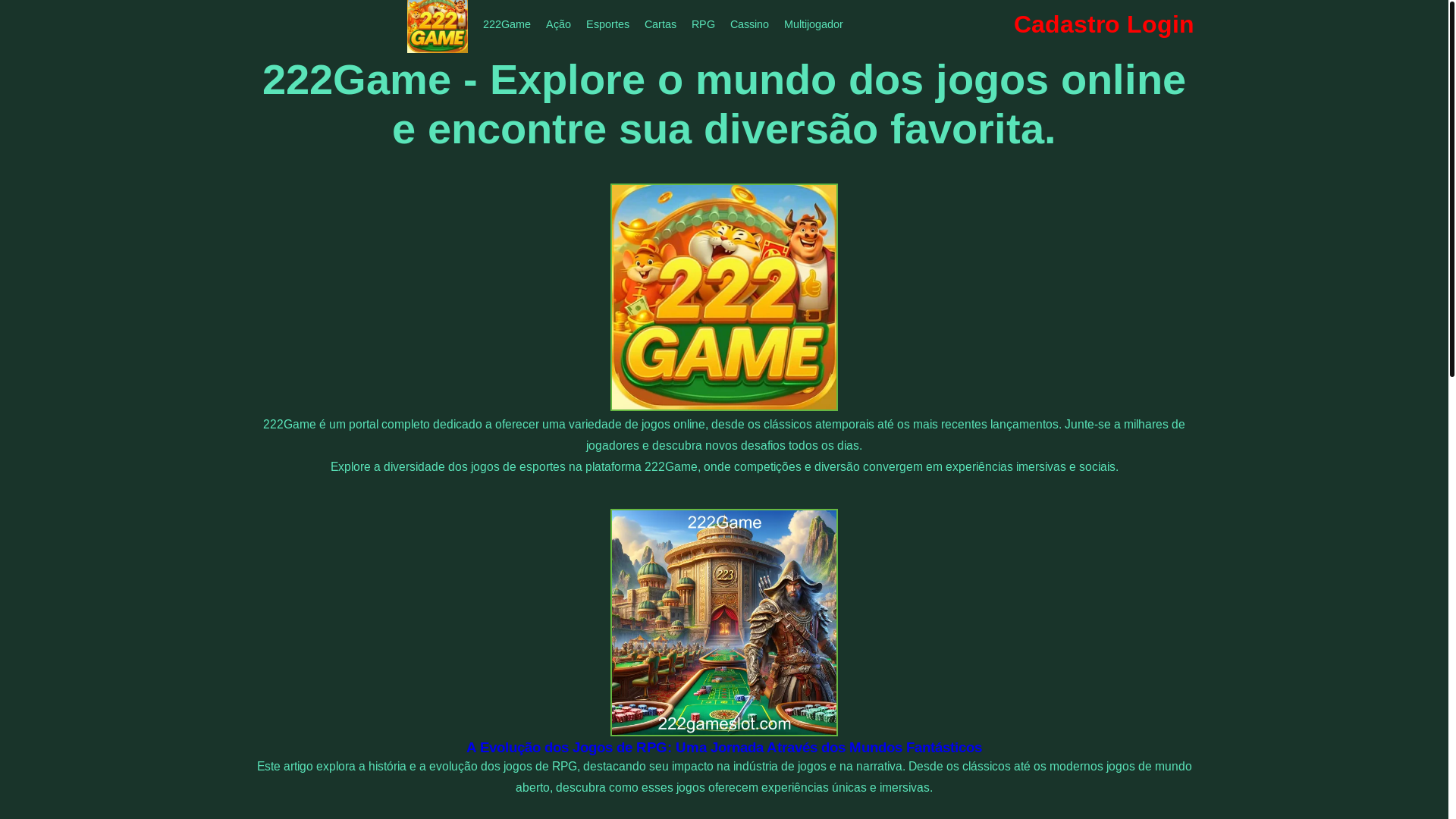website screenshot of https://222gameslot.com/