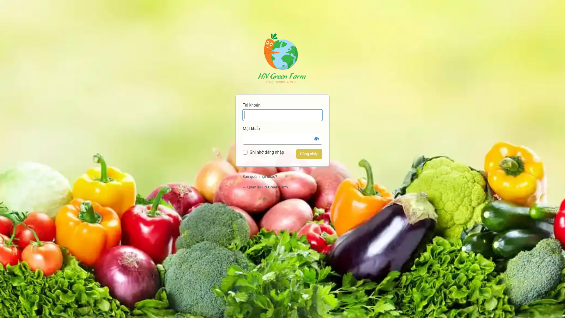 website screenshot of https://hngreenfarm.cloud/