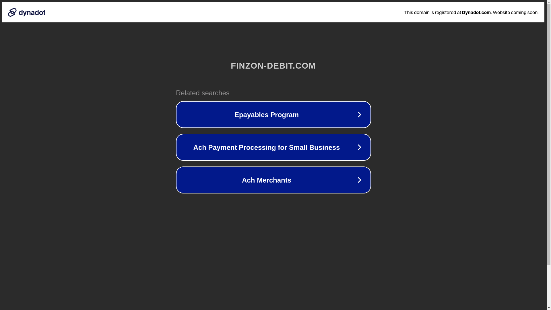 website screenshot of https://finzon-debit.com/
