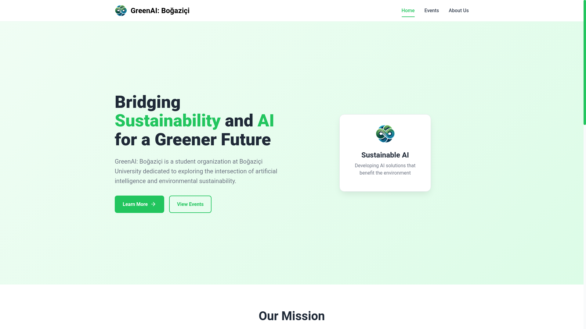 website screenshot of https://greenaiwebsite.pages.dev/