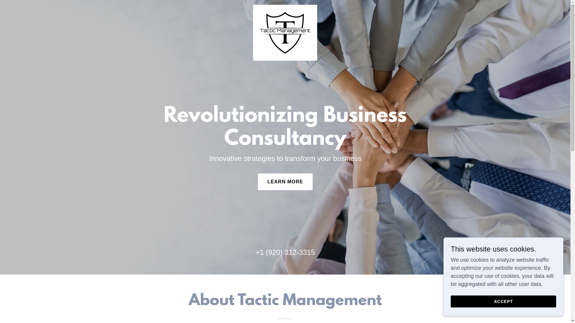 website screenshot of https://tacticmanagement.org/