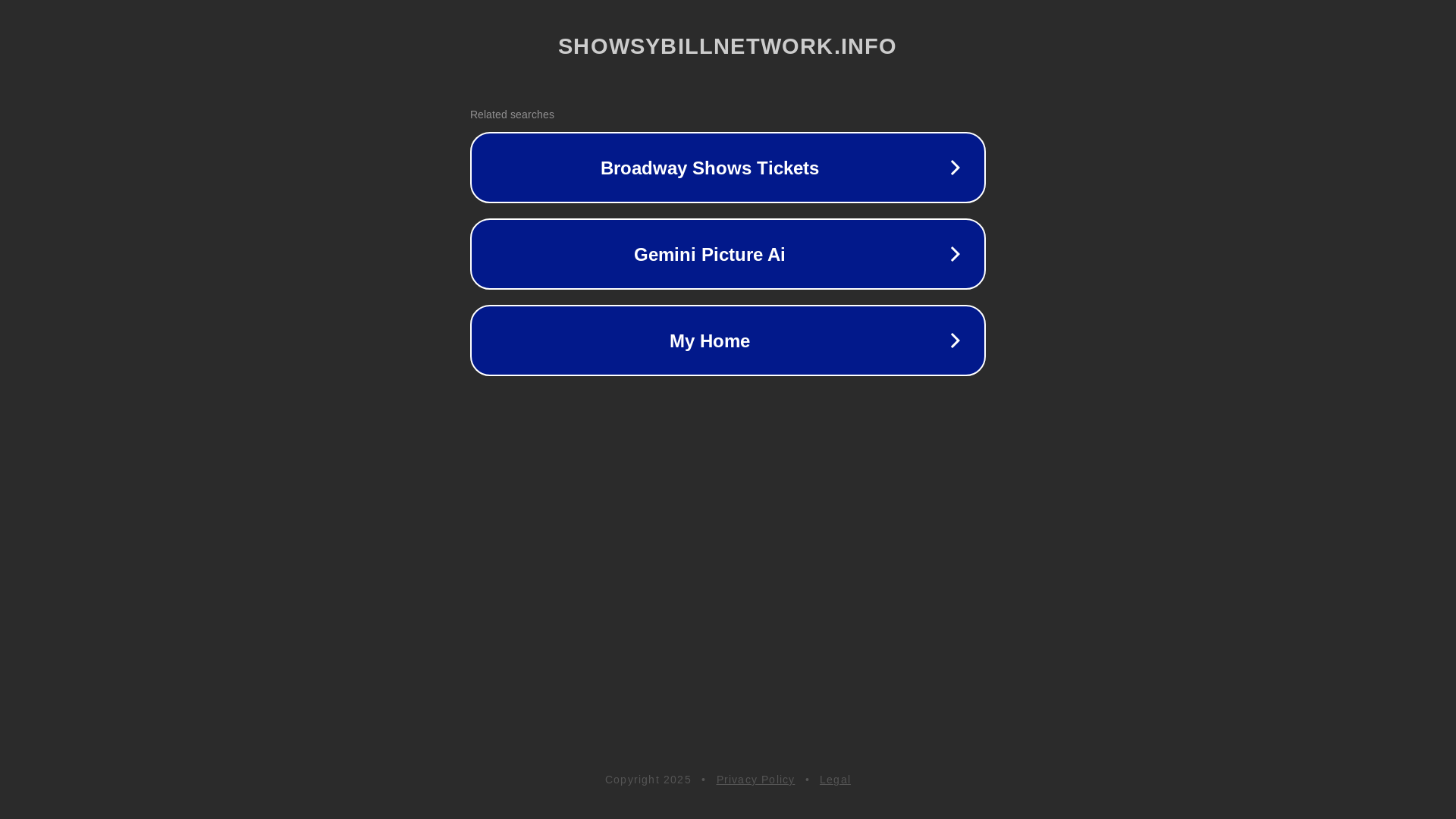 website screenshot of https://showsybillnetwork.info/