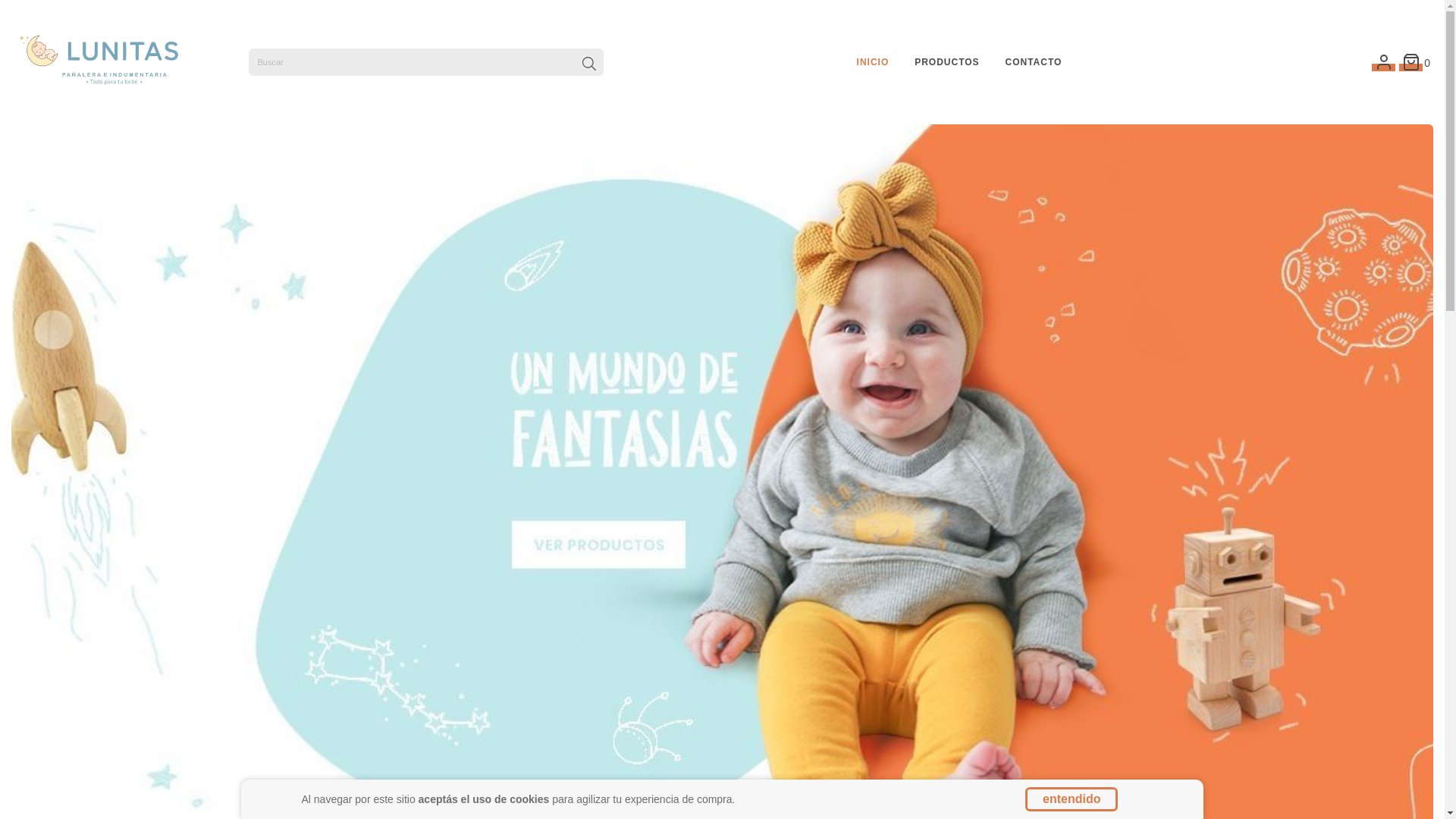 website screenshot of https://tiendalunitas.com/