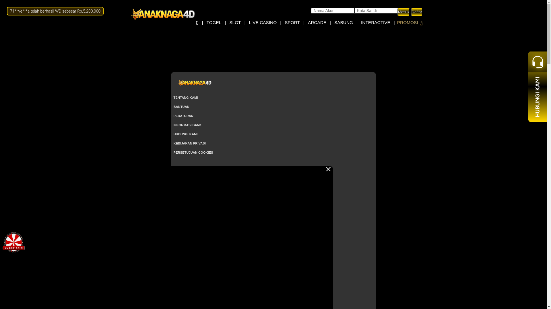 website screenshot of https://anaknaga4d-apknew.site/