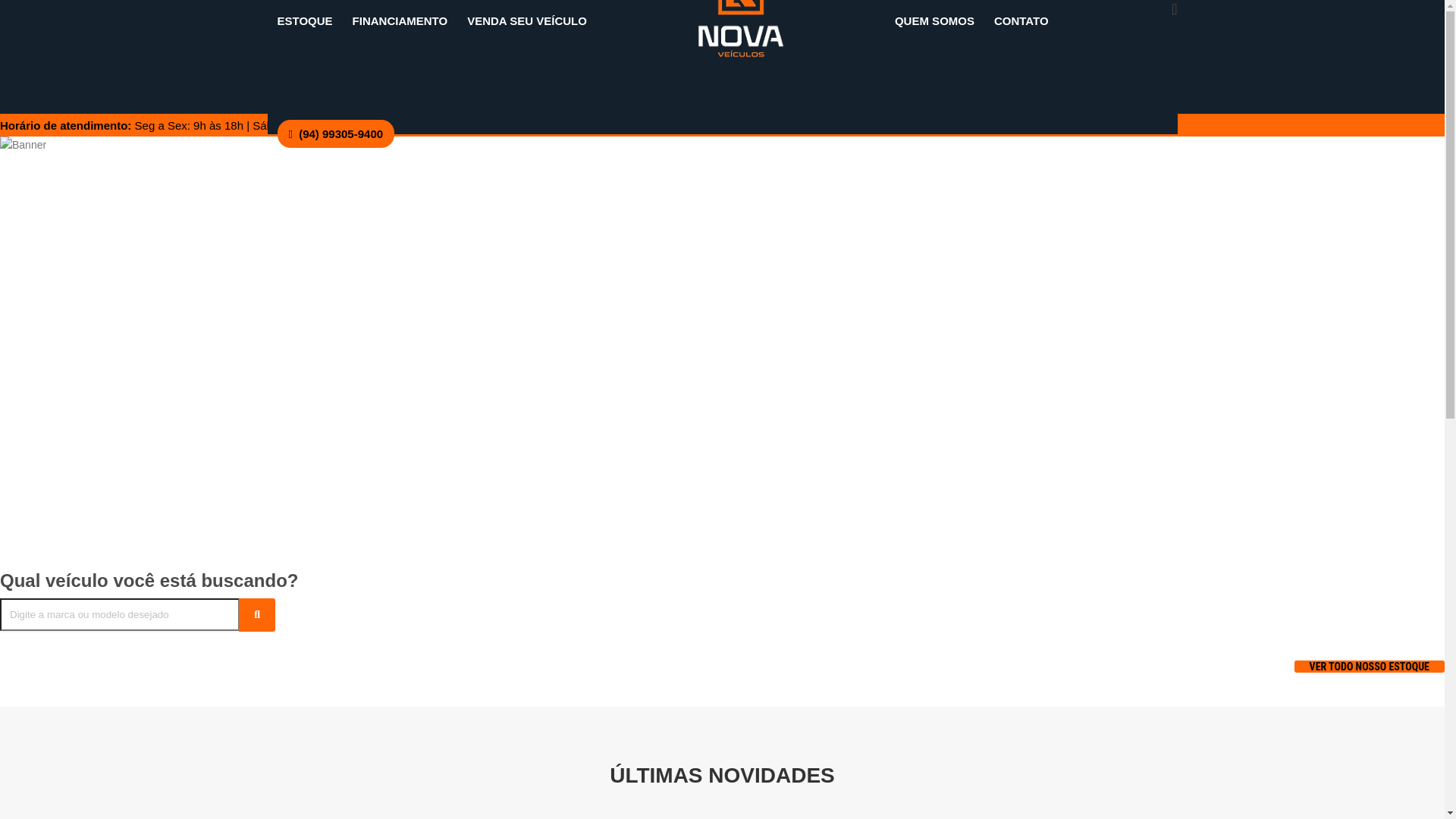 website screenshot of https://novaveiculosmab.com.br/