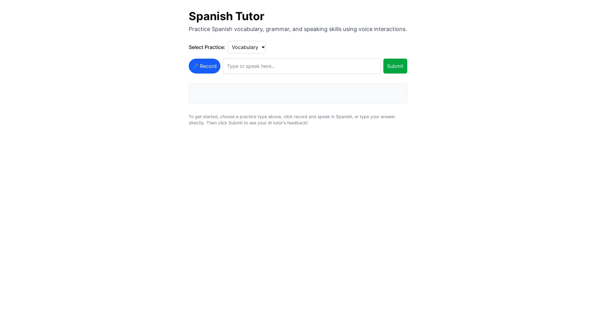 website screenshot of https://93ec9005-spanish-tutor-create-frontend.pages.dev/