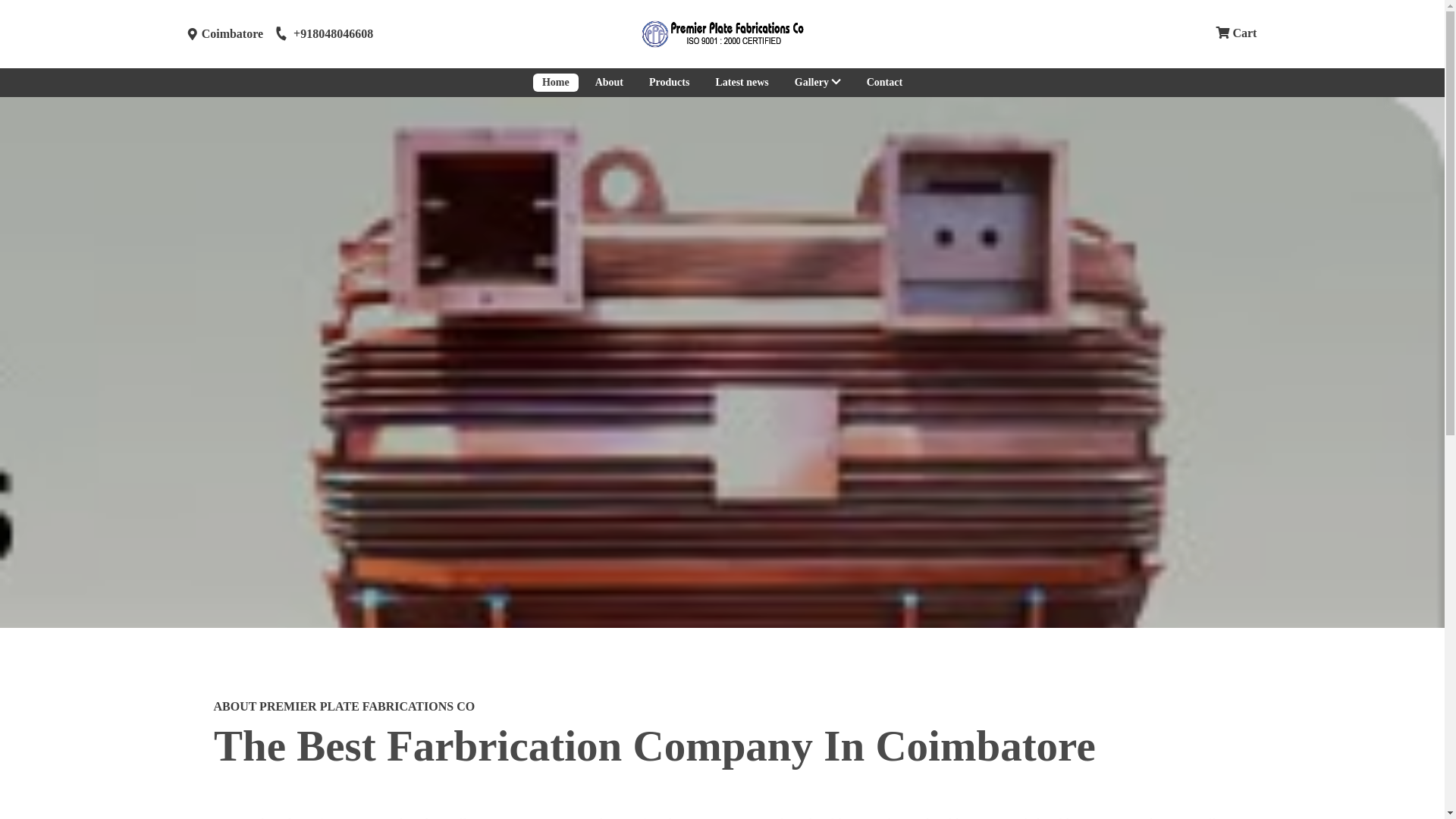 website screenshot of https://premierplatefabrications.com/